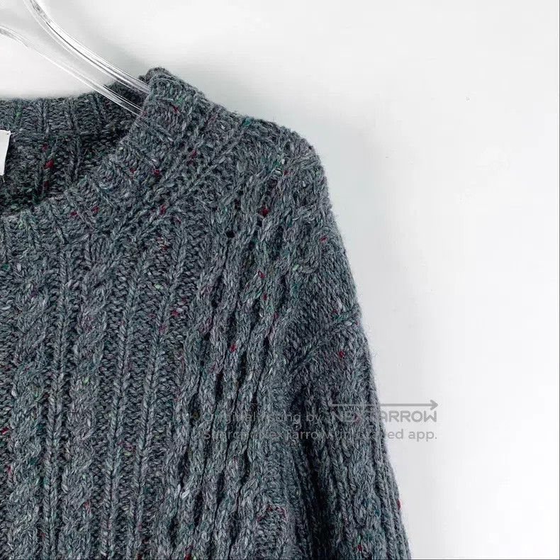 Thom Browne Thom Browne Blue-gray classic four-striped wool sweater wi Size US XXL / EU 58 / 5 - 3 Thumbnail