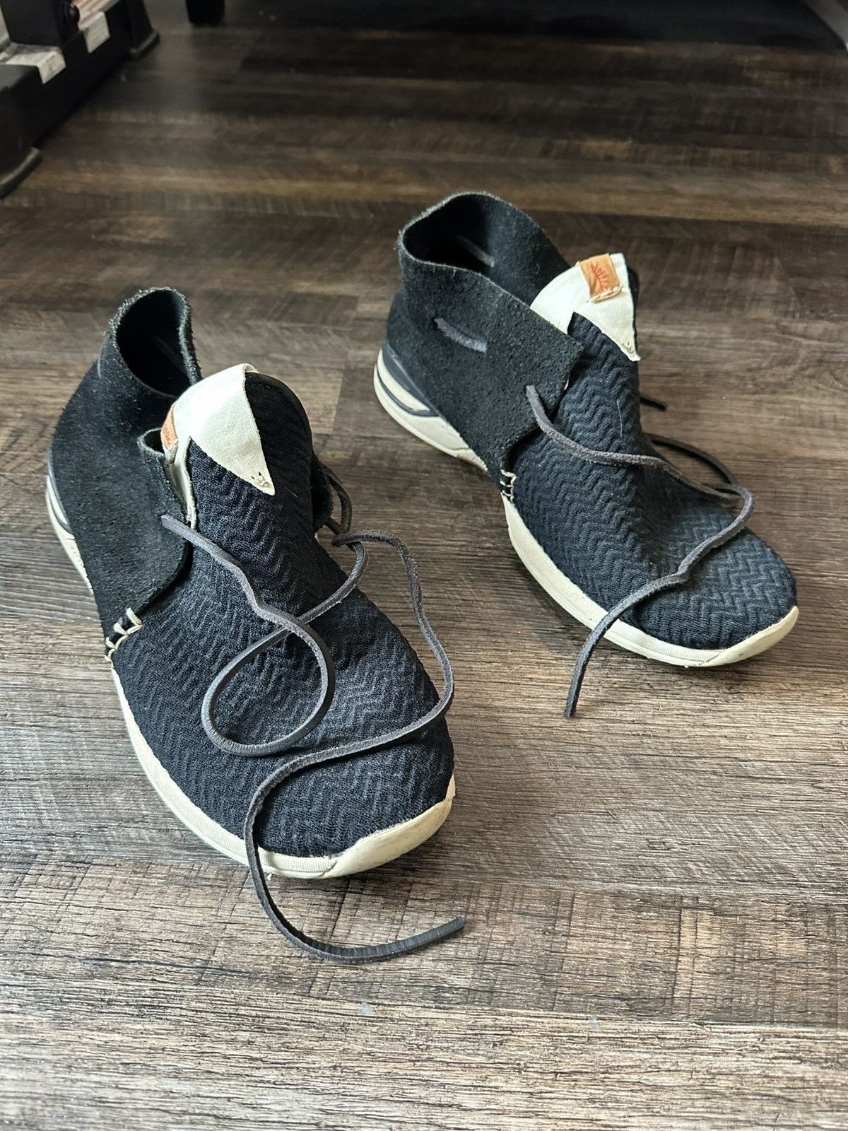 Visvim Visvim Huron Mesh Moc Folk 10.5 Black Size US 10.5 / EU 43-44 - 1 Thumbnail