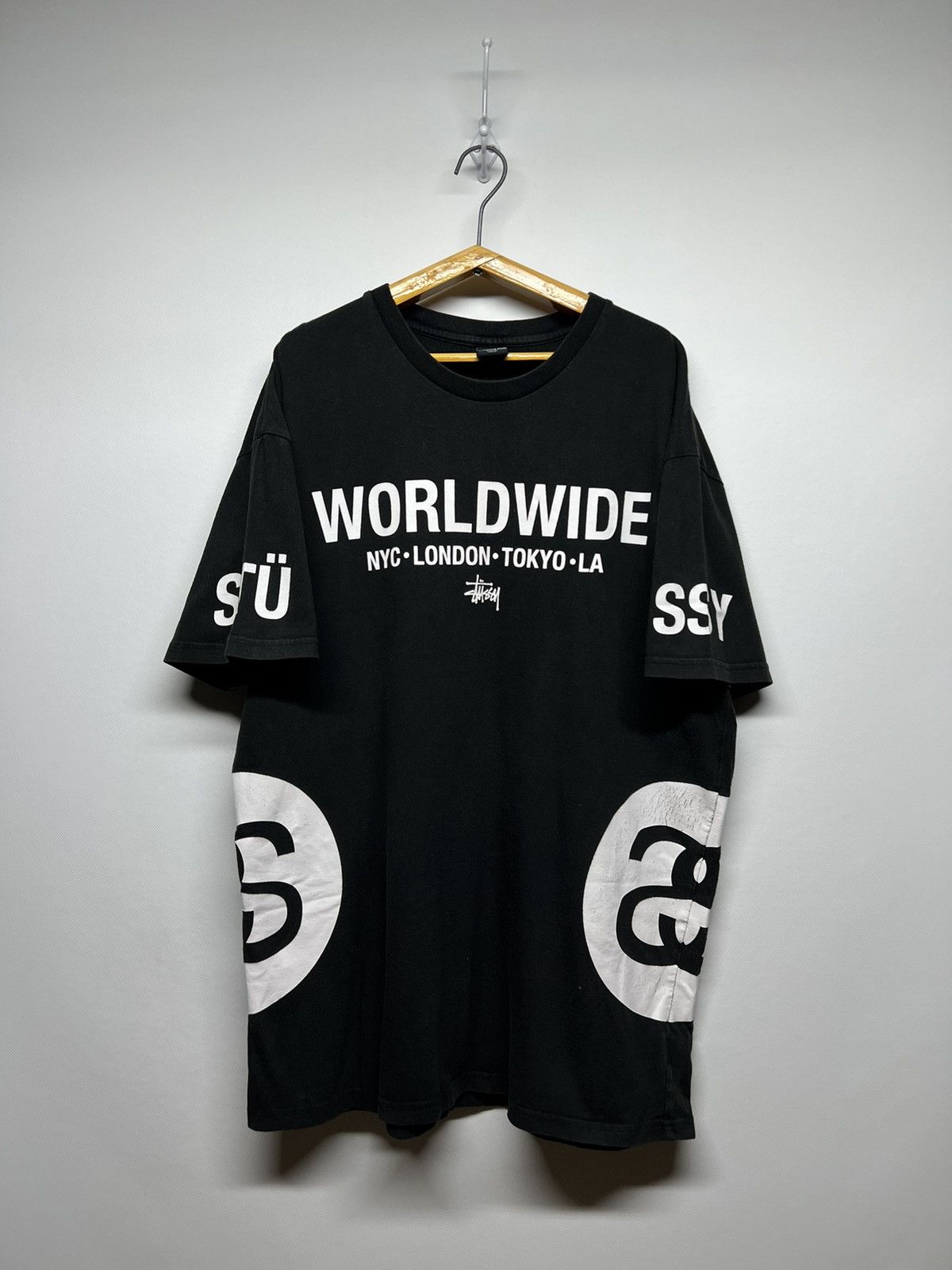 Stussy Vintage Y2k Stussy Worldwide 🌏 Big Logo T-Shirt 00’s Size US M / EU 48-50 / 2 - 2 Thumbnail