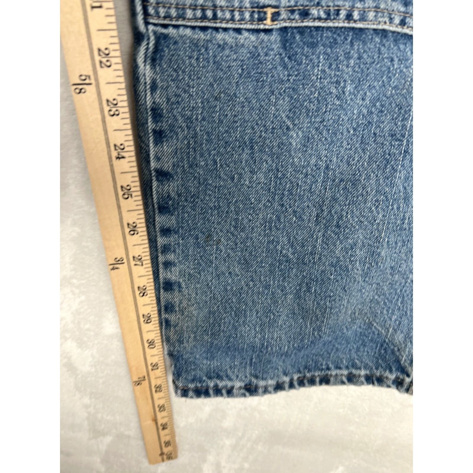 Dickies Dickies Jeans Mens 38x32 Blue Relaxed Straight Work Thrashed Denim Cotton Logo Pockets 32 Inseam Regular Fall Men Size US 38 / EU 54 - 5 Thumbnail