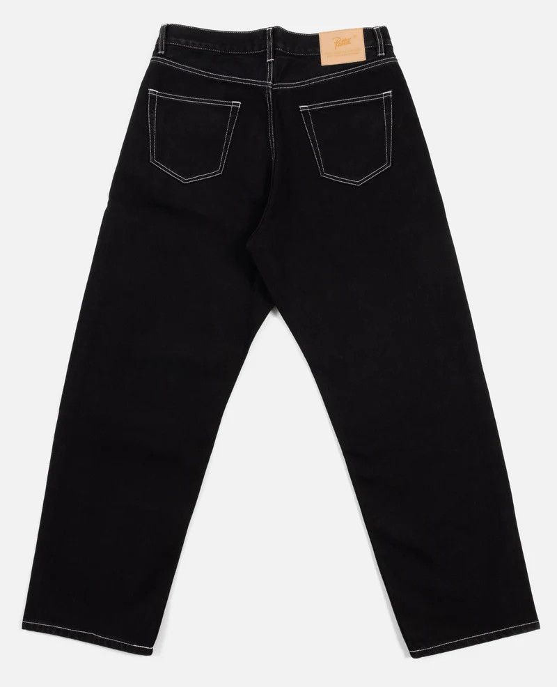 Patta o1mle0426 Patta Contrast Stitch Loose Denim Pants in Black Size US 36 / EU 52 - 5 Thumbnail