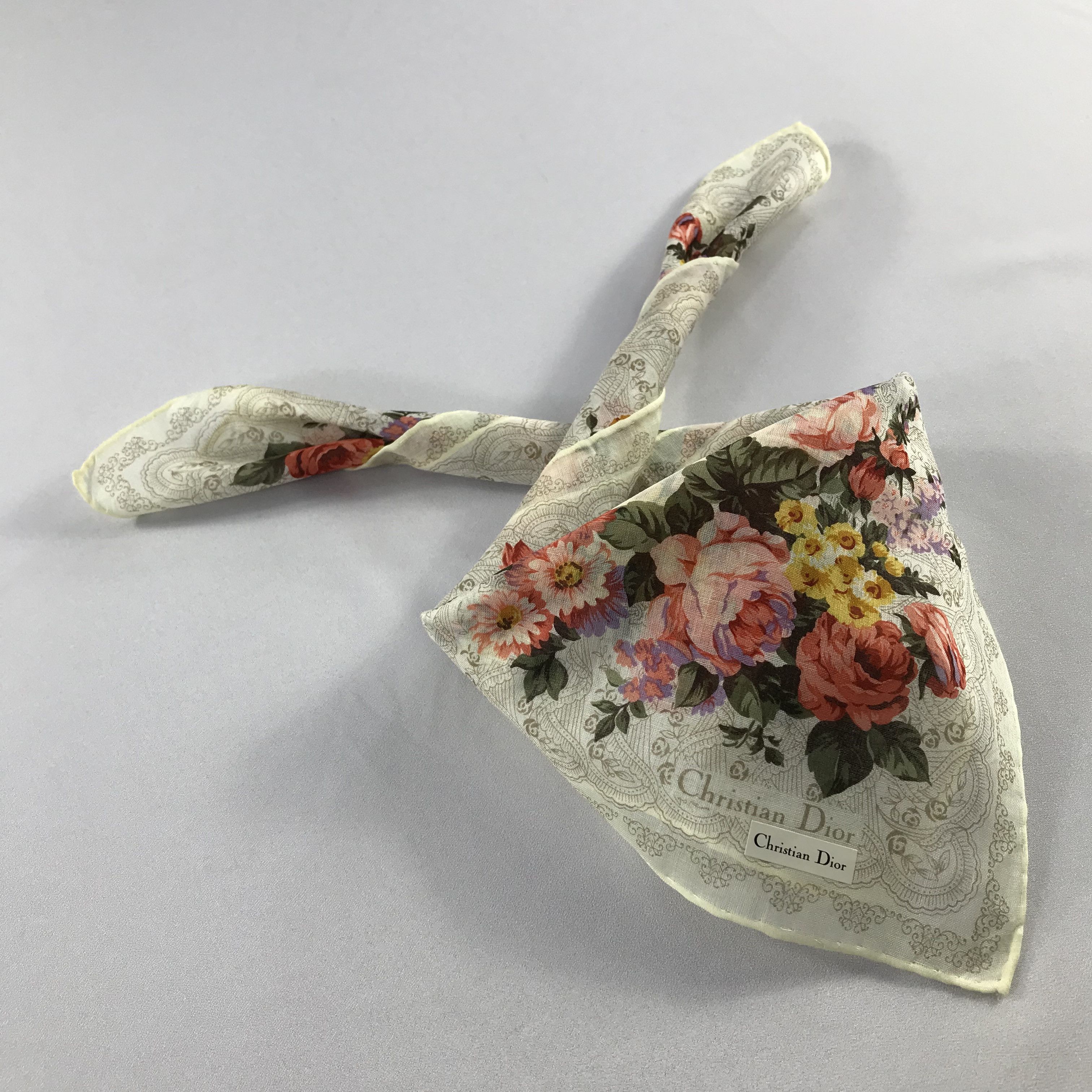 Christian Dior Monsieur Christian Dior Handkerchief / Bandana / Neckerchief C581 Size ONE SIZE - 2 Thumbnail