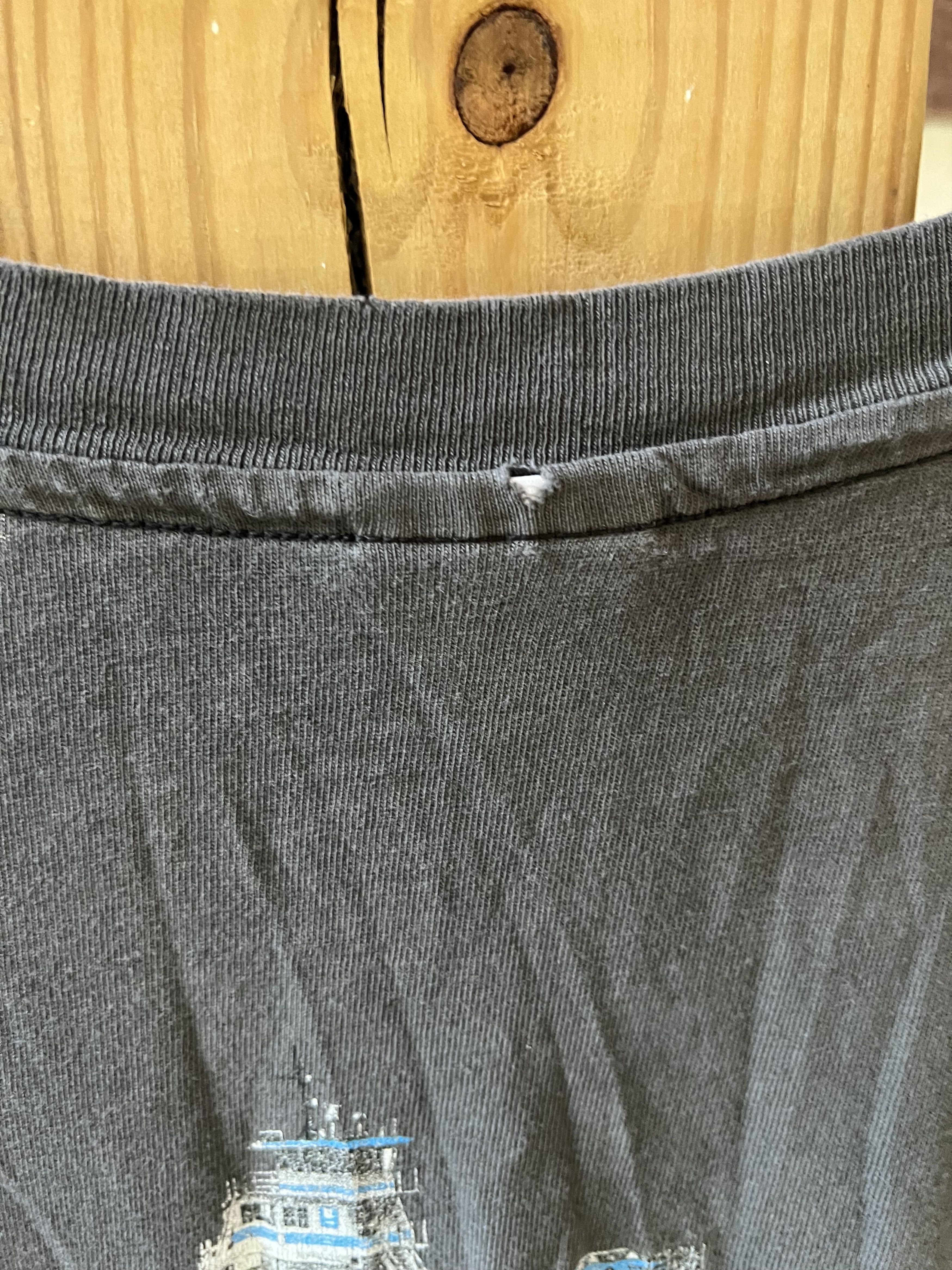 Vintage 90s Thrashed Outer Banks Ferry Pocket T OBX Size US XL / EU 56 / 4 - 8 Thumbnail
