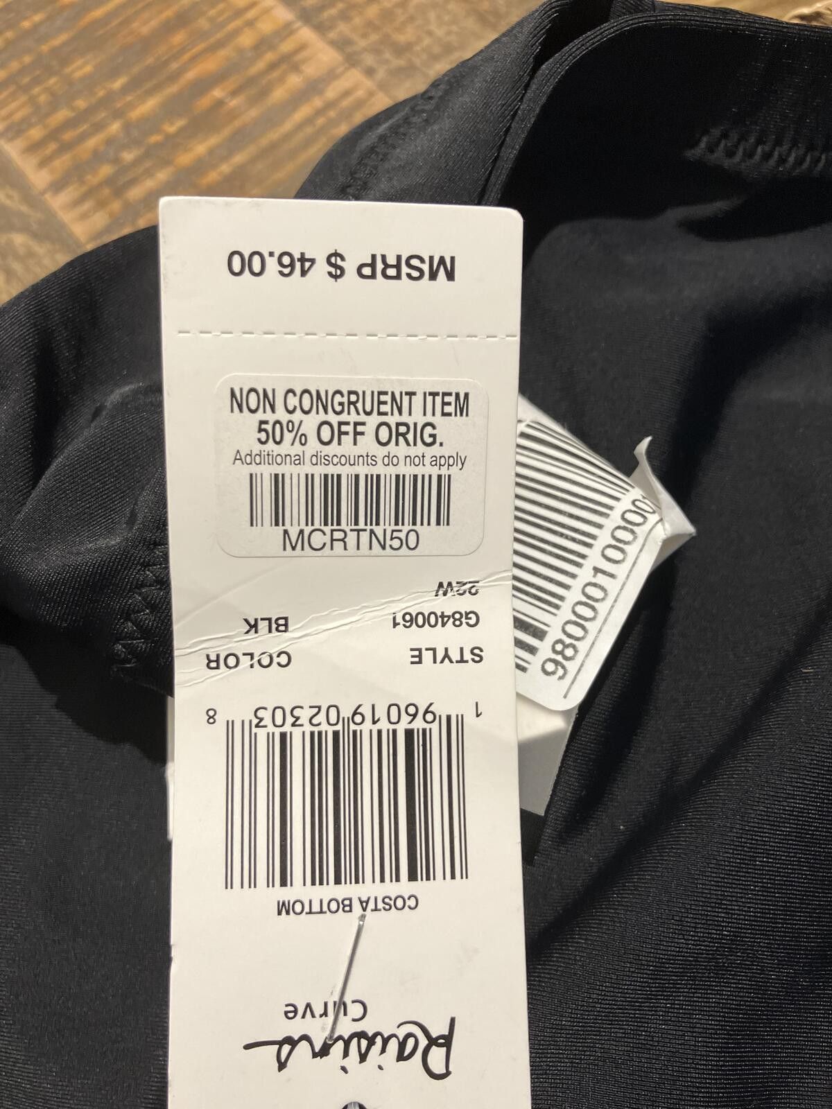 Other NWT Raisins Curve Black High Waist Swim Bottoms Size ONE SIZE - 4 Thumbnail