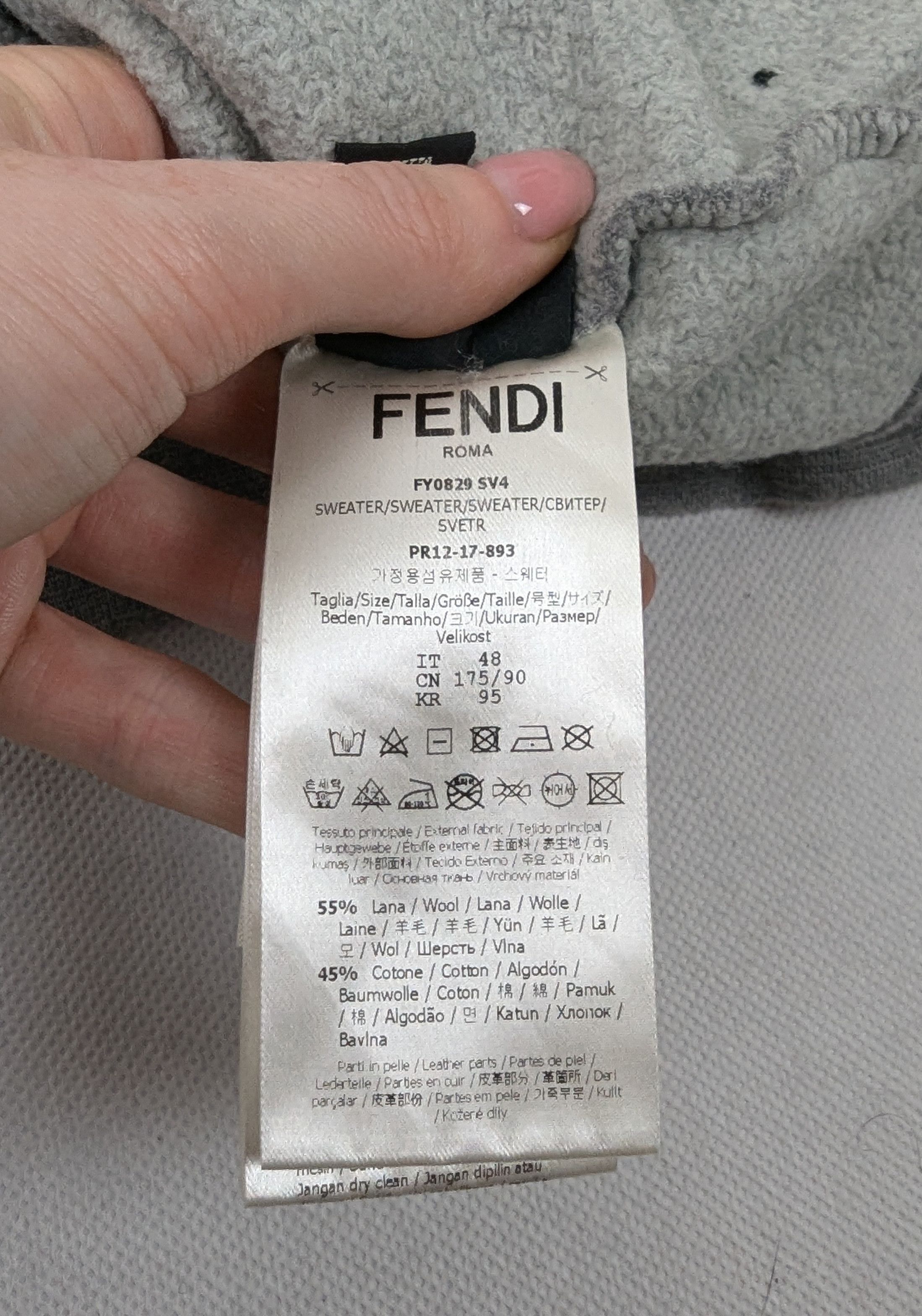 Fendi Fendi bugs eye grey pink studded sweatshirt iconic monster Size XL / US 12-14 / IT 48-50 - 8 Thumbnail