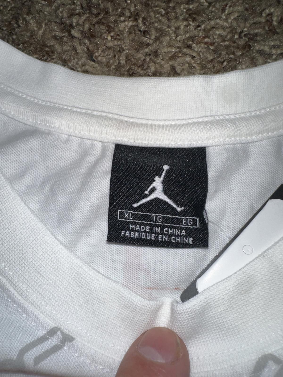 Jordan Brand Unreleased Jordan Men Geometric/Argyle T-Shirt Sample 2009 Size US XL / EU 56 / 4 - 6 Thumbnail