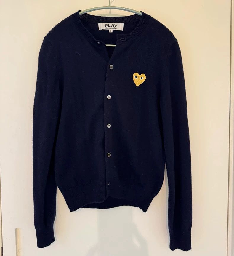 Comme des Garcons Comme Des Garcons Navy Classic Cardigan Size S / US 4 / IT 40 - 1 Thumbnail
