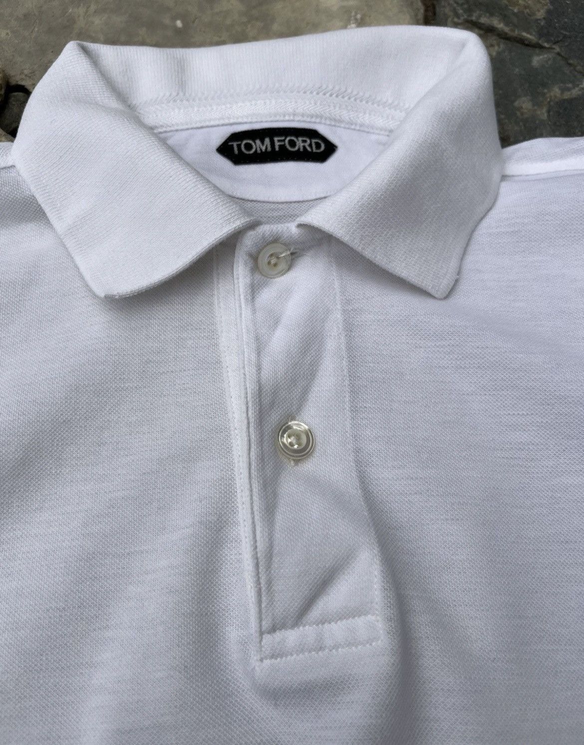 Tom Ford Tom Ford basic classic small logo thin polo t-shirt tee Size US M / EU 48-50 / 2 - 11 Thumbnail