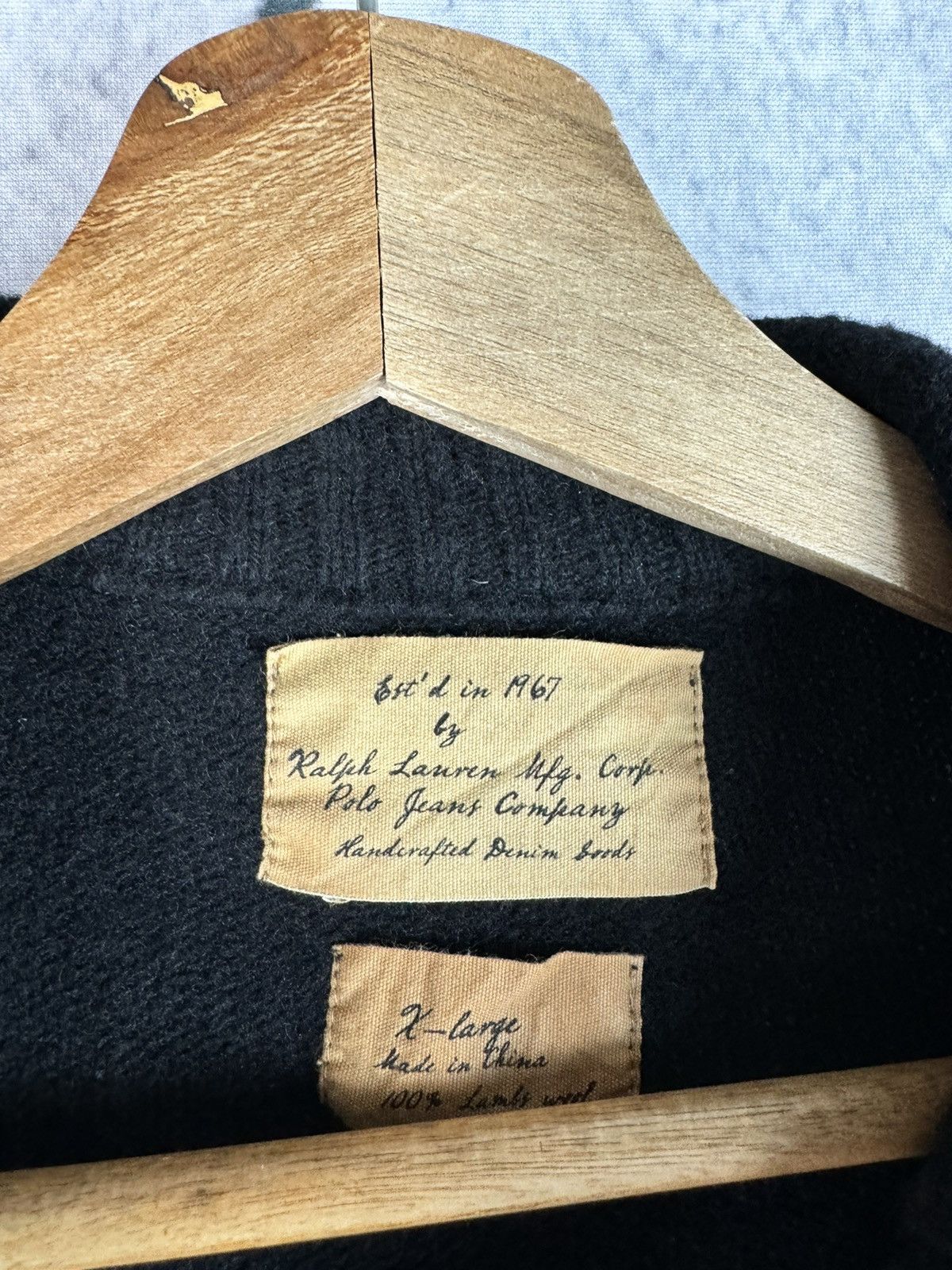 Polo Ralph Lauren Vintage Polo Ralph Lauren Full Zip Wool Black Sweater Size US XL / EU 56 / 4 - 3 Thumbnail