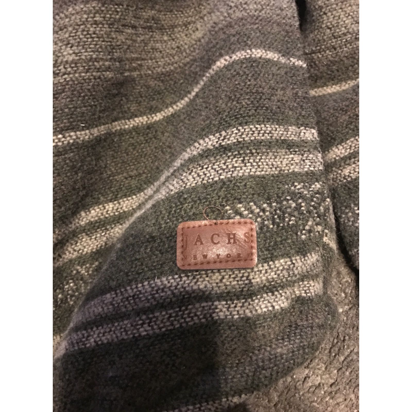 Vintage Jachs New York Shirt Jacket Mens Large Wool Blend Sherpa Lined Green Stripe” Size US L / EU 52-54 / 3 - 2 Thumbnail