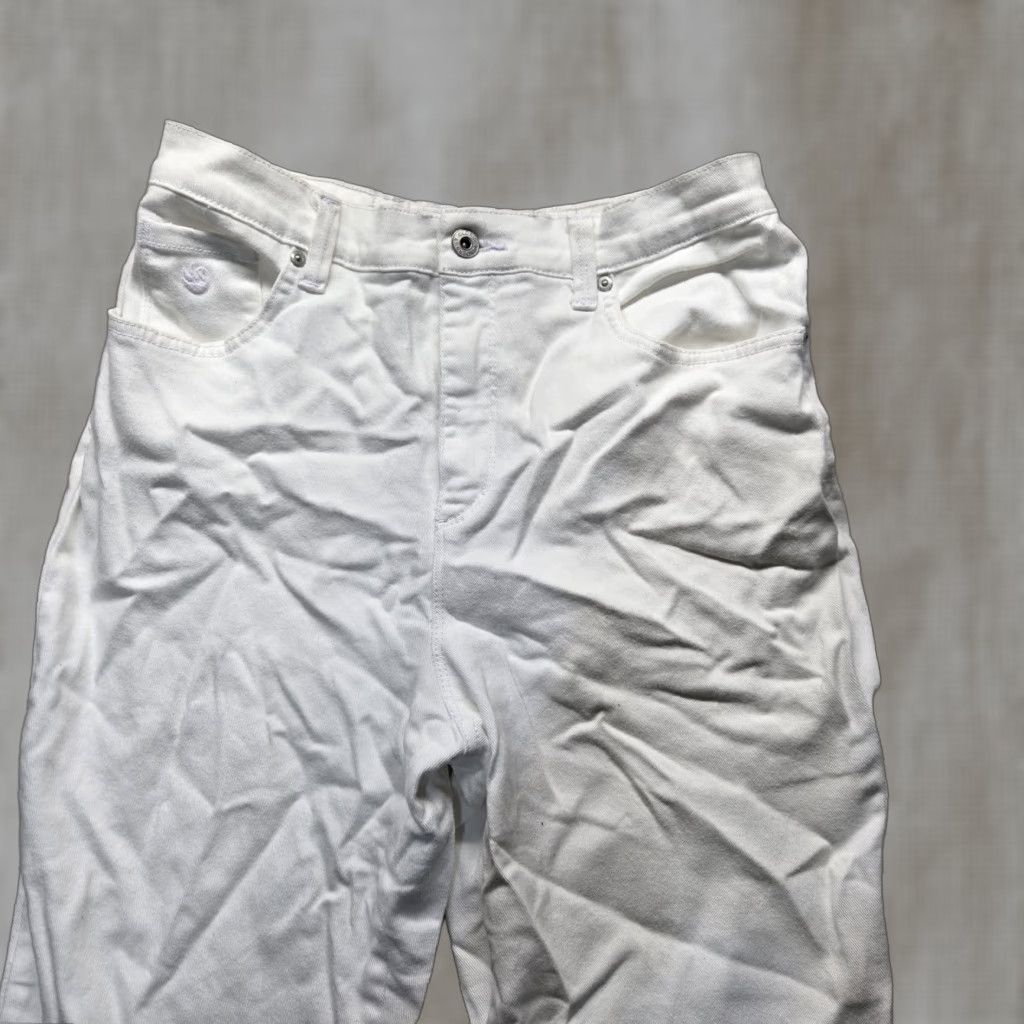 Gloria Vanderbilt Gloria Vanderbilt Amanda Solid White Pants Jeans Women Size 10 Bootcut Adult Size 32" / US 10 / IT 46 - 1 Thumbnail