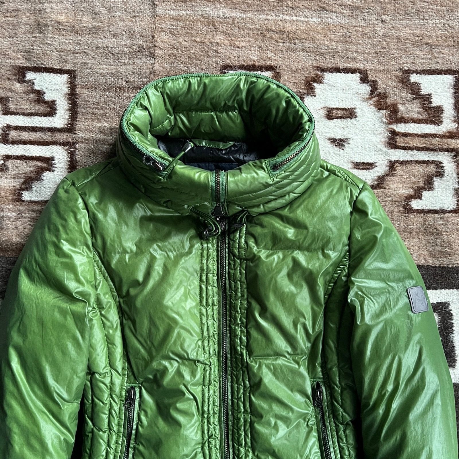 Armani Armani Jeans Vintage Shiny Nylon Down Puffer Jacket 9586AC Size L / US 10 / IT 46 - 6 Thumbnail