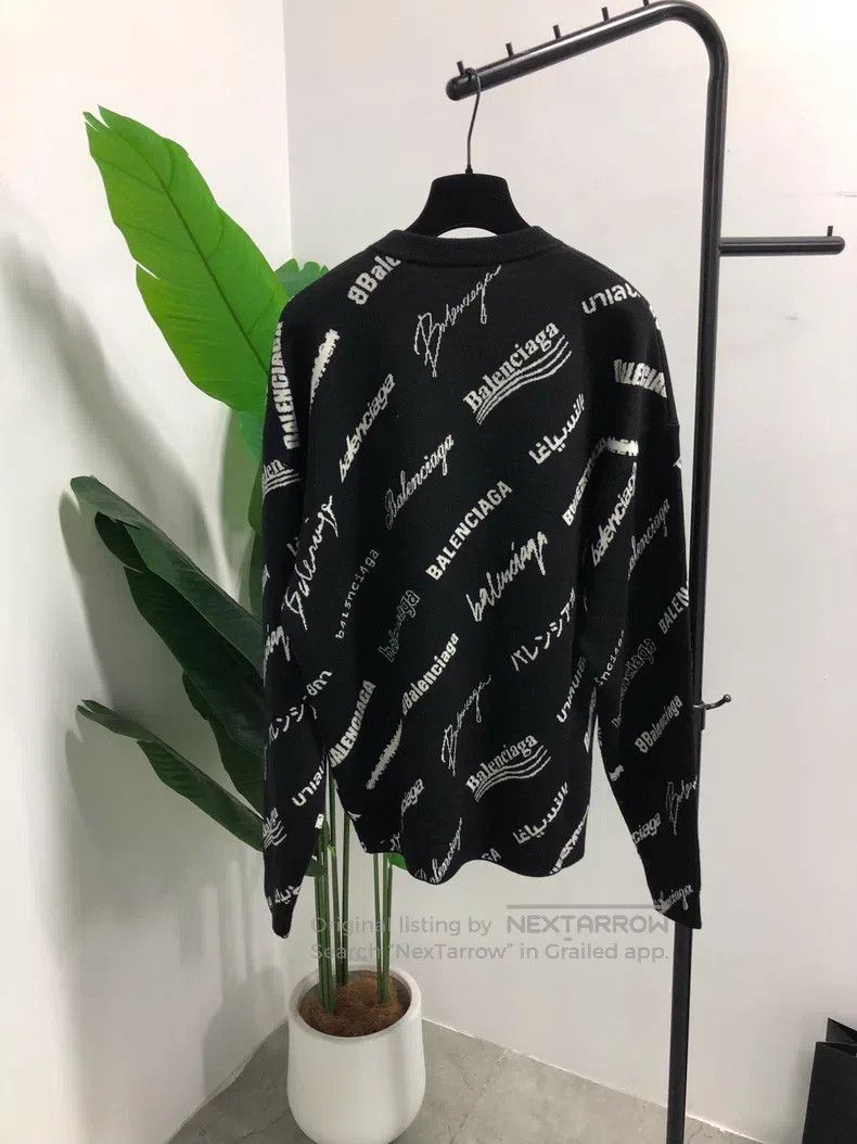 Balenciaga Balenciaga Letter Printed Round Neck Crewneck Sweater Size XS / US 0-2 / IT 36-38 - 2 Thumbnail