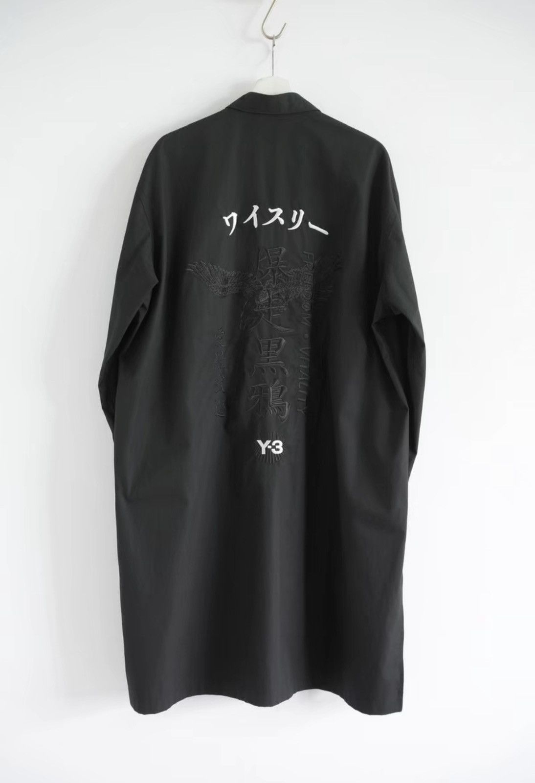 Yohji Yamamoto Yohji Yamamoto 23SS Mad Black Raven Zip-up Shirt Size US S / EU 44-46 / 1 - 2 Thumbnail