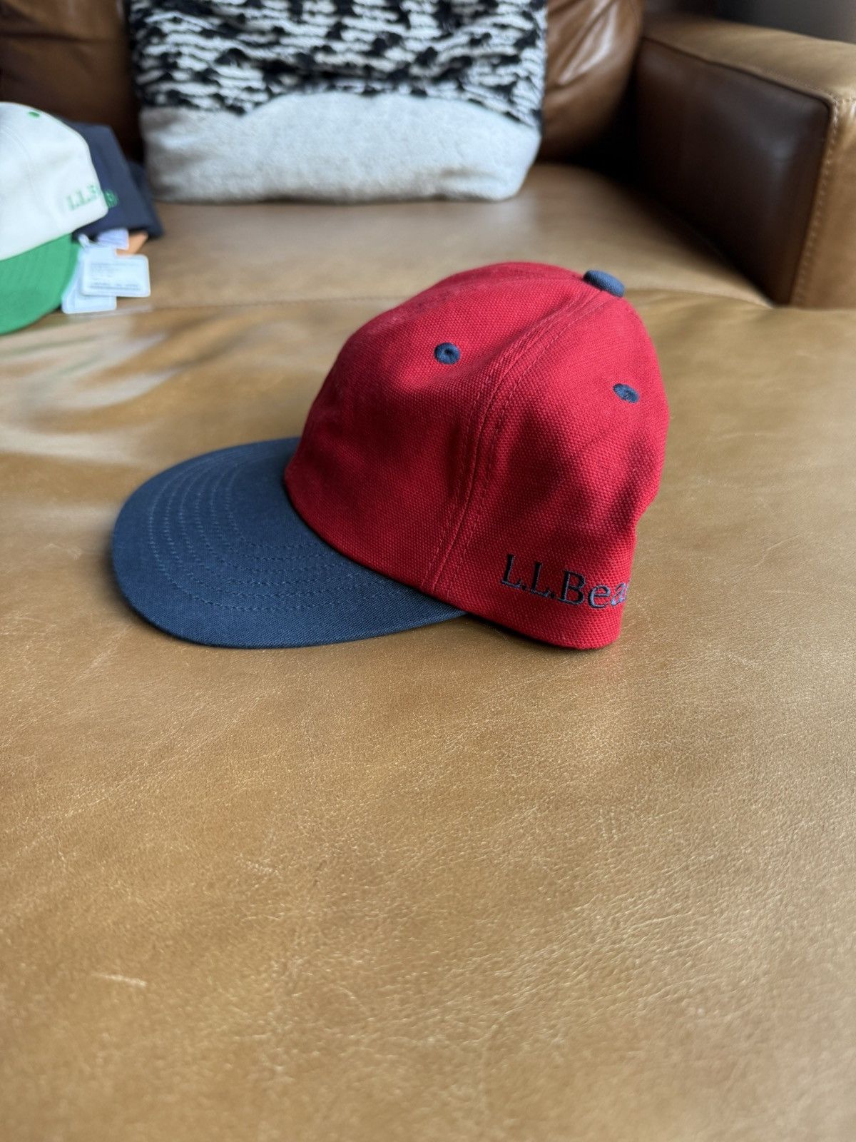 L.L. Bean L.L. BEAN Japan 6 PANEL CAP - Red- Blue Osaka Size ONE SIZE - 2 Thumbnail