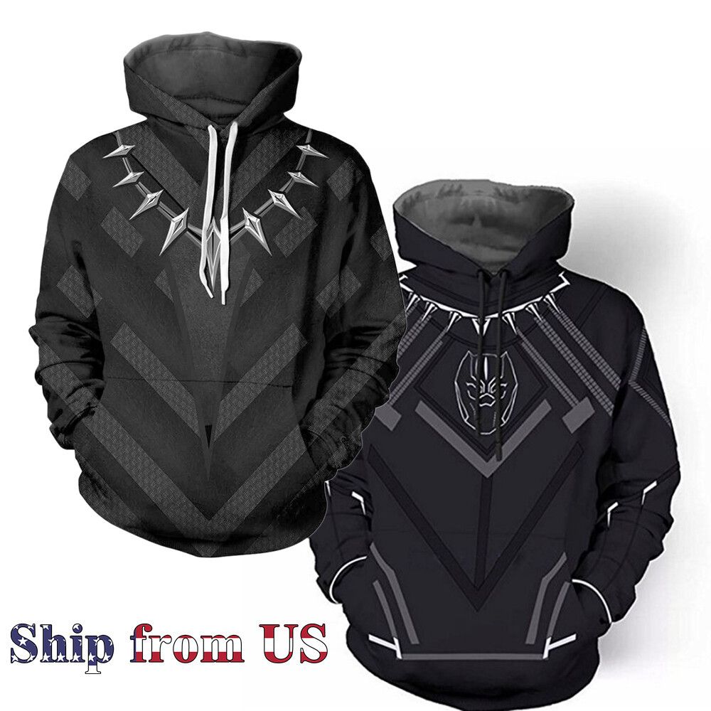 The Unbranded Brand Black Panther Wakanda Forever Hip Hop Hoodie Sweater Size US M / EU 48-50 / 2 - 4 Thumbnail