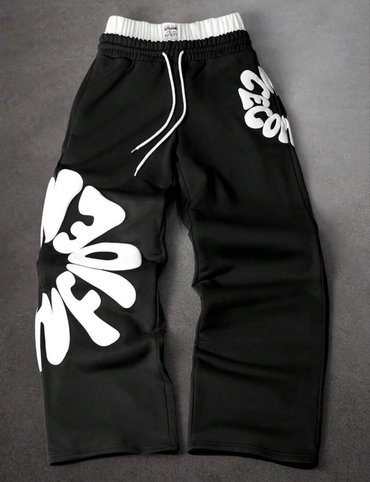 Japanese Brand Letter Print Sweatpants Size US 29 - 4 Thumbnail