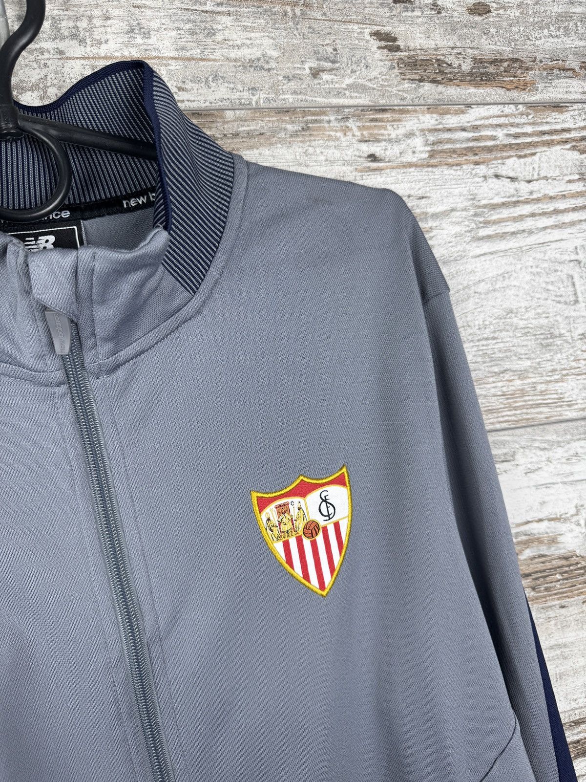 New Balance New Balance Sevilla FC Track Jacket Grey Football Training Size US M / EU 48-50 / 2 - 5 Thumbnail