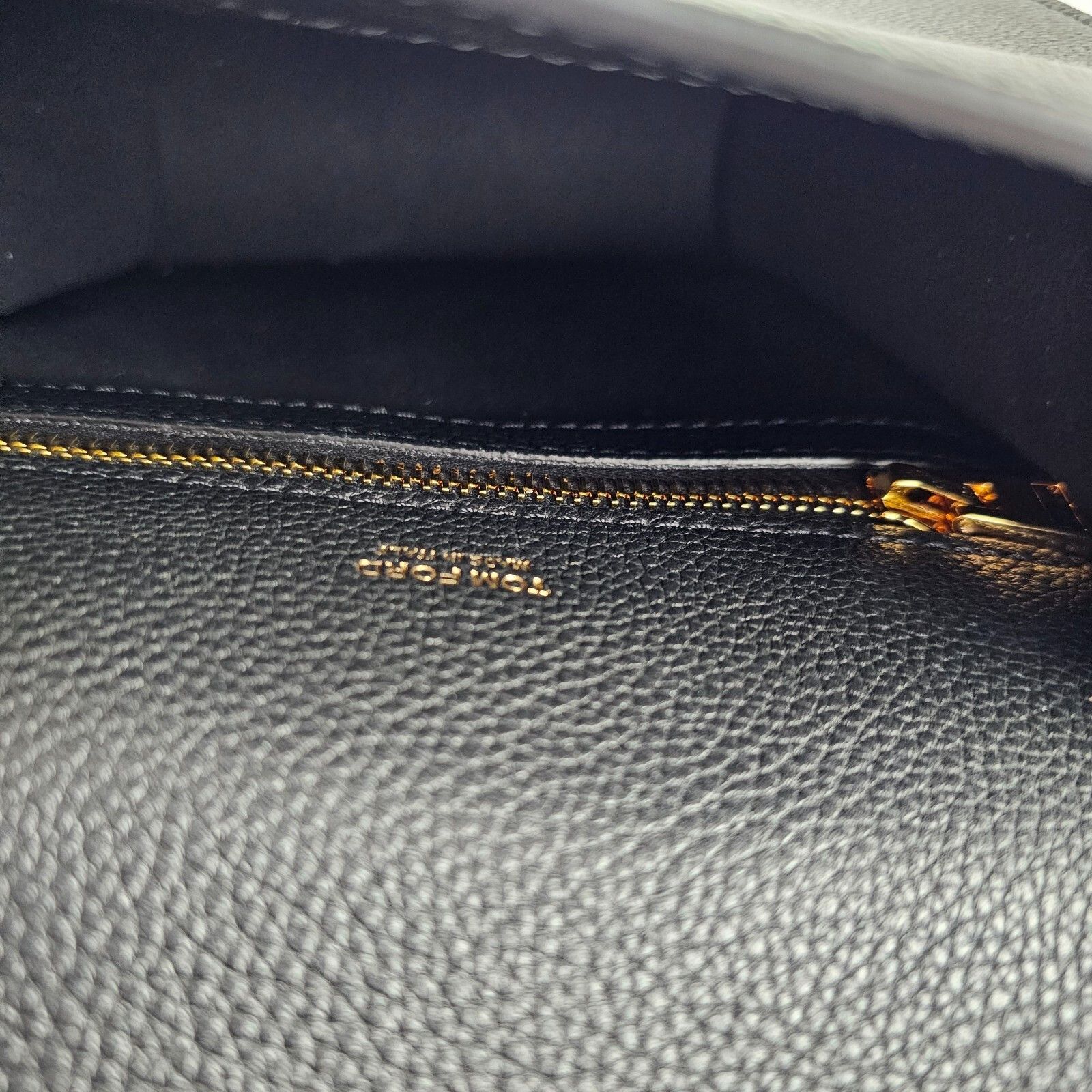 Tom Ford Tom Ford Mini Tara Black Leather Shoulder Bag New Size ONE SIZE - 11 Thumbnail