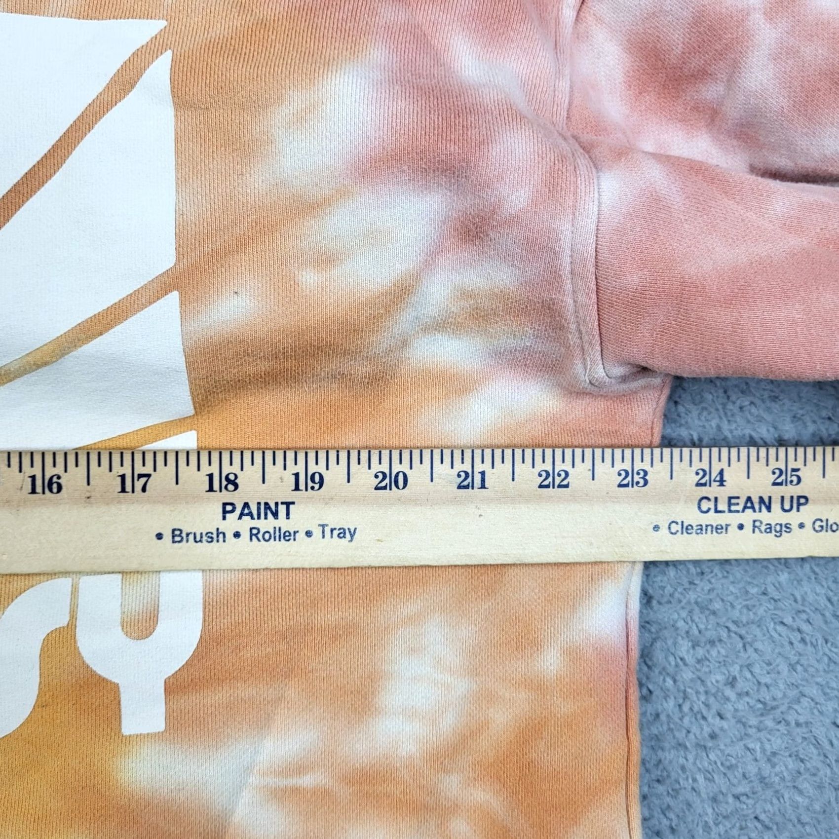 Madewell Madewell x Free People Women's orange blue tie-dye sweatshirt Sz L Crew Neck Pullover Long Sleeve All Seasons Regular Size L / US 10 / IT 46 - 7 Thumbnail