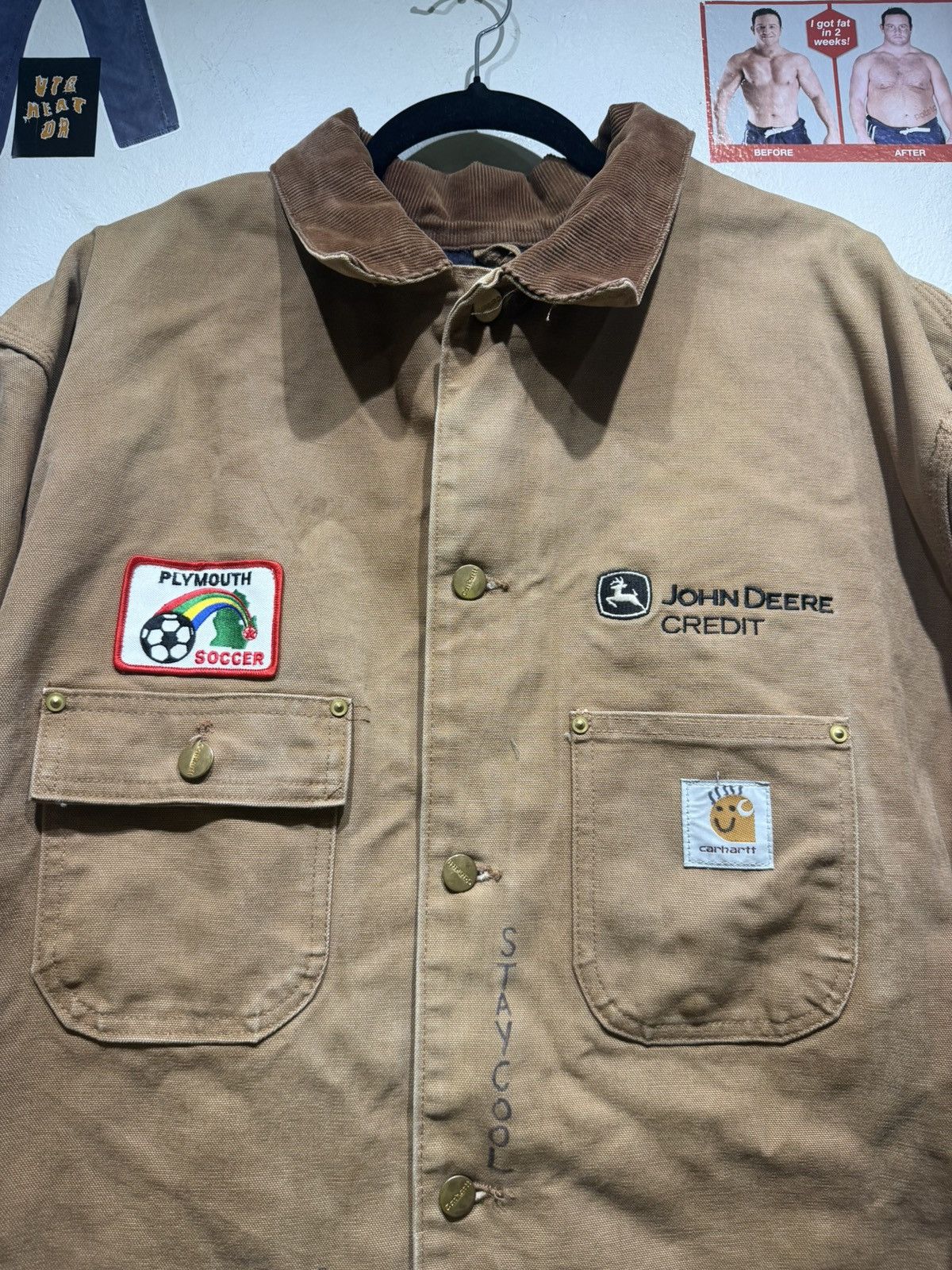 Carhartt Vintage Carhartt John Deere Chore jacket Size US XL / EU 56 / 4 - 2 Thumbnail