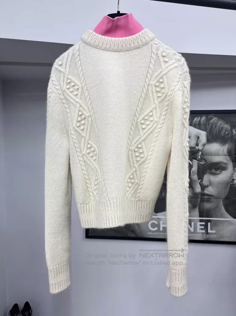 Chanel Chanel Ski series fake two-piece white sweater Size XS / US 0-2 / IT 36-38 - 3 Thumbnail