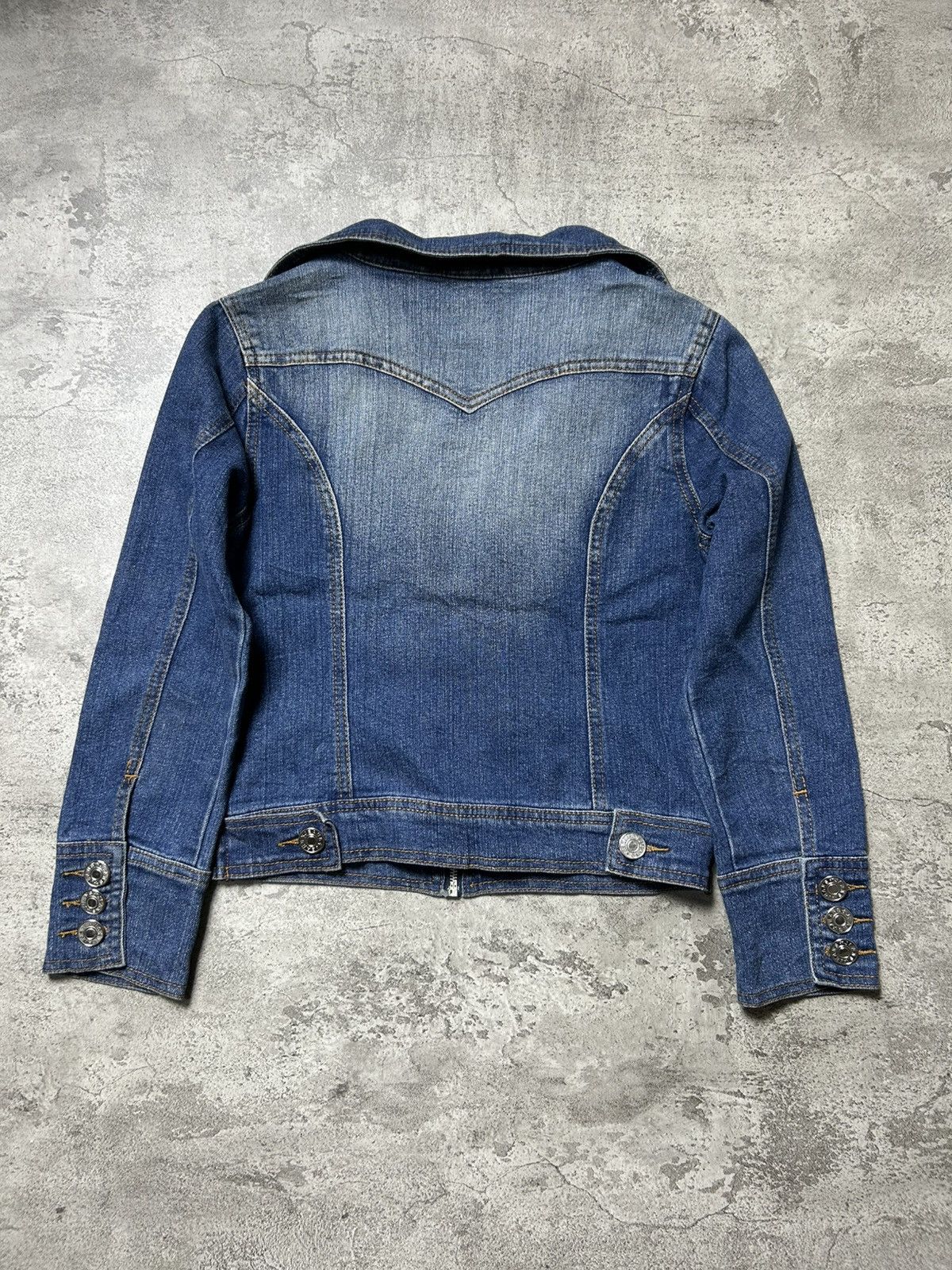 Lip Service 2000s Lip Service Vkei Denim Jacket Size XS / US 0-2 / IT 36-38 - 6 Thumbnail