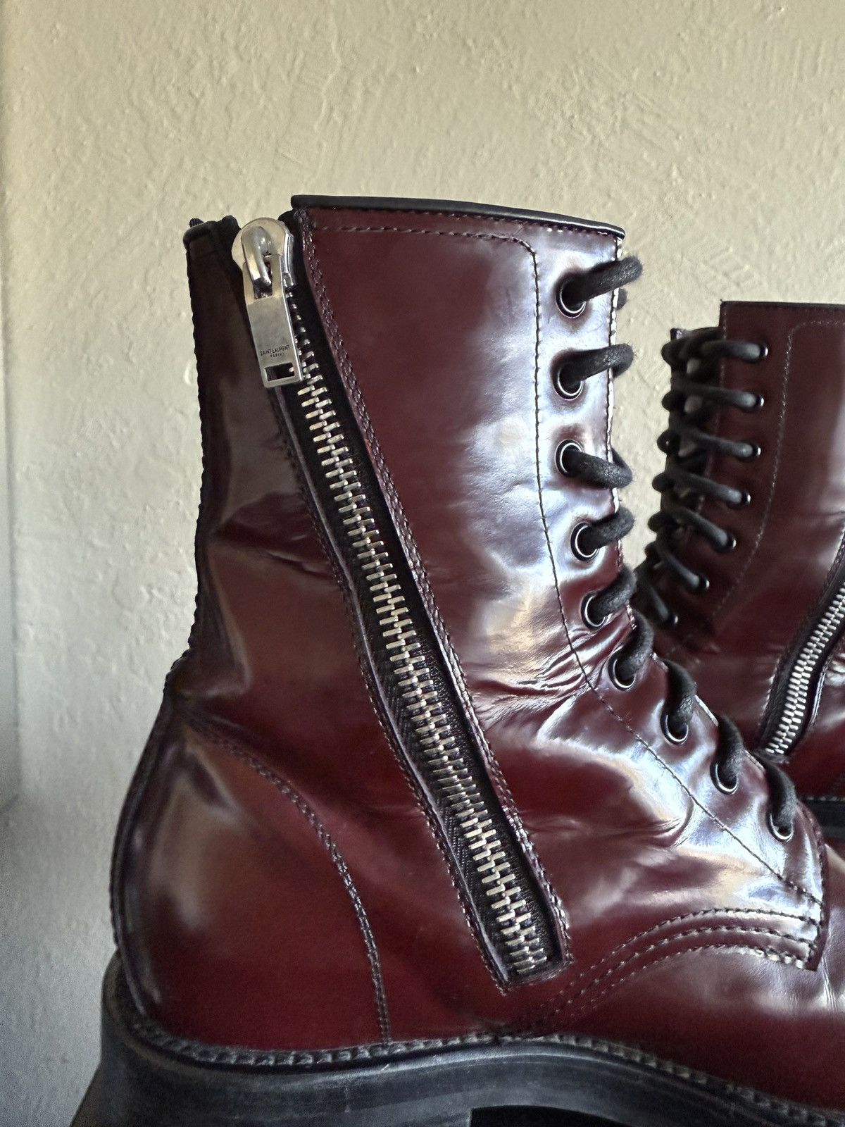 Hedi Slimane × Saint Laurent Paris Rare Saint Laurent Paris Military Boots Ranger Hedi Slimane Size US 10 / EU 43 - 12 Thumbnail