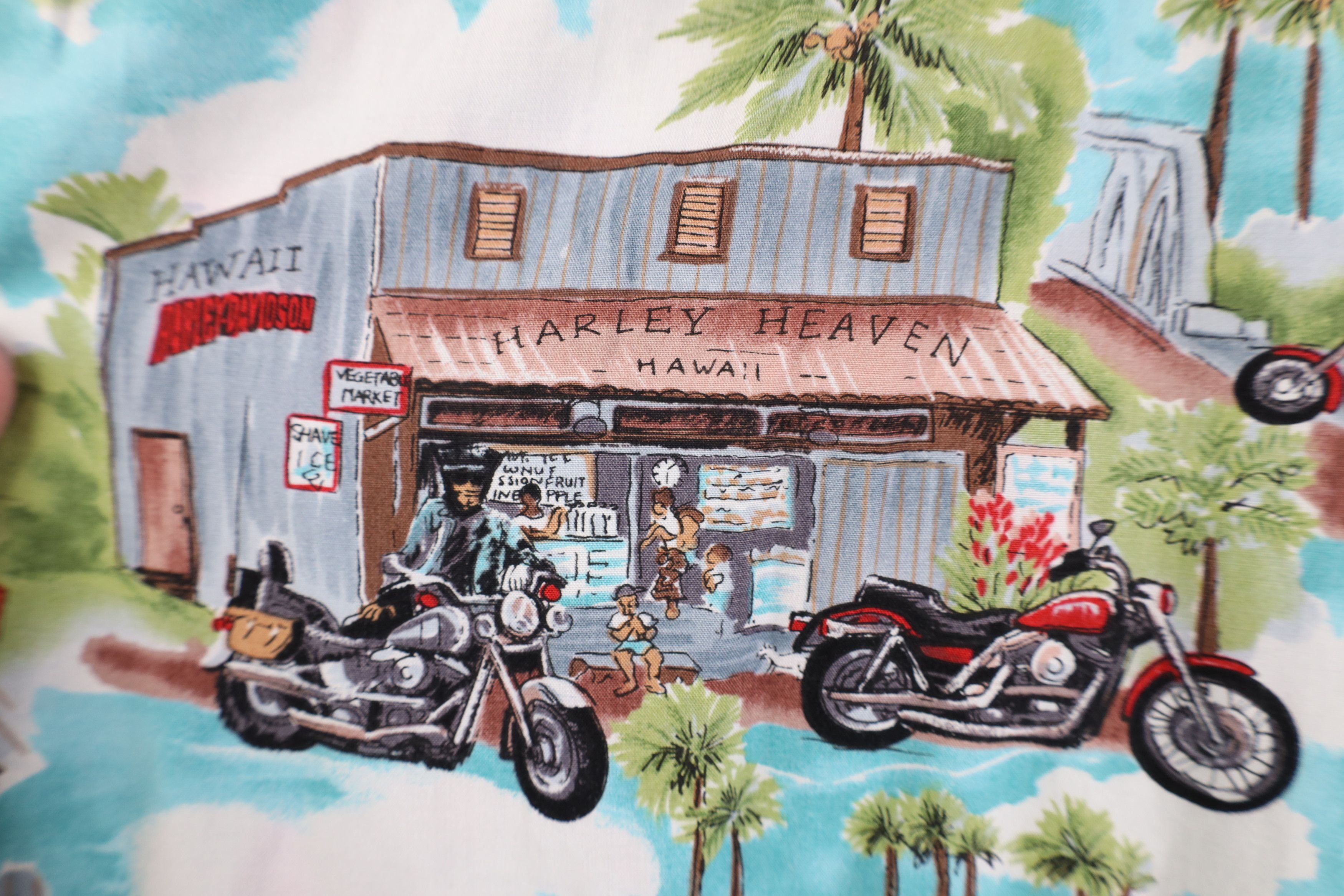 Harley Davidson Vintage 90s Harley Davidson Hawaiian Button Shirt USA Size US XL / EU 56 / 4 - 11 Thumbnail