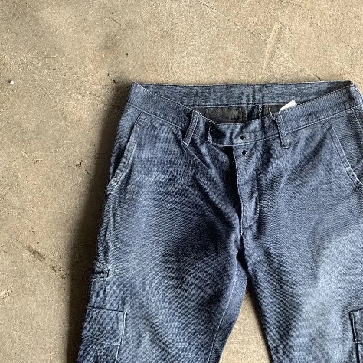 CABANE de ZUCCa HOT ITEM 💥Zucca Travail Duck Canvas Trouser Navy Cargo Pants Size US 29 - 4 Thumbnail
