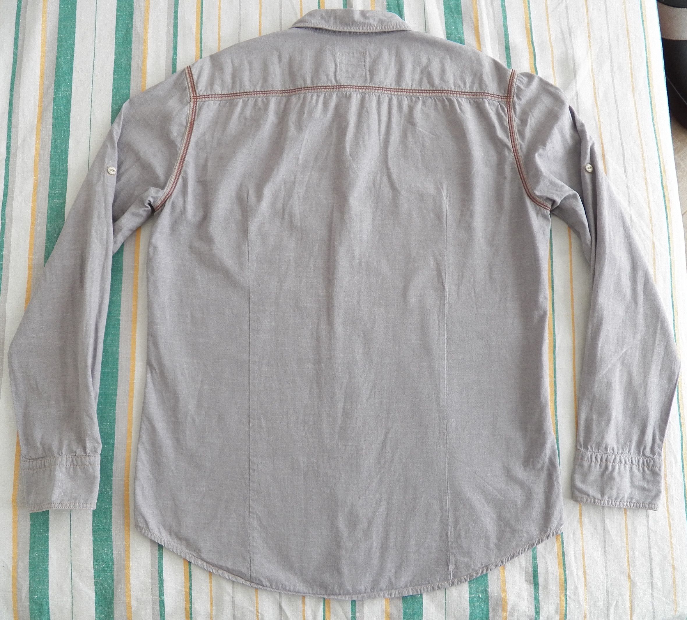 Hugo Boss BOSS ORANGE CalifoE Shirt Mens XL Slim Fit Roll Up Sleeve Size US XL / EU 56 / 4 - 8 Thumbnail