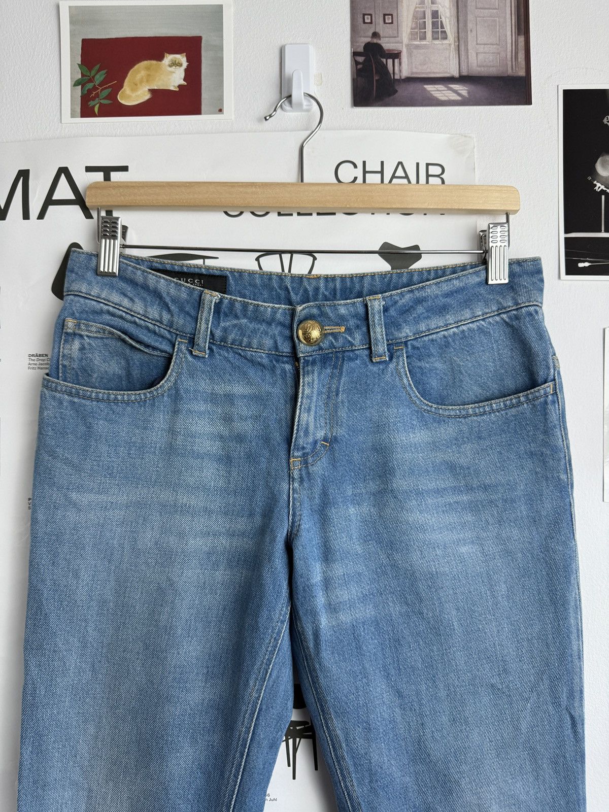Gucci Gucci skinny flare denim jeans pants IT40 designer luxury y2k Size 27" / US 4 / IT 40 - 3 Thumbnail