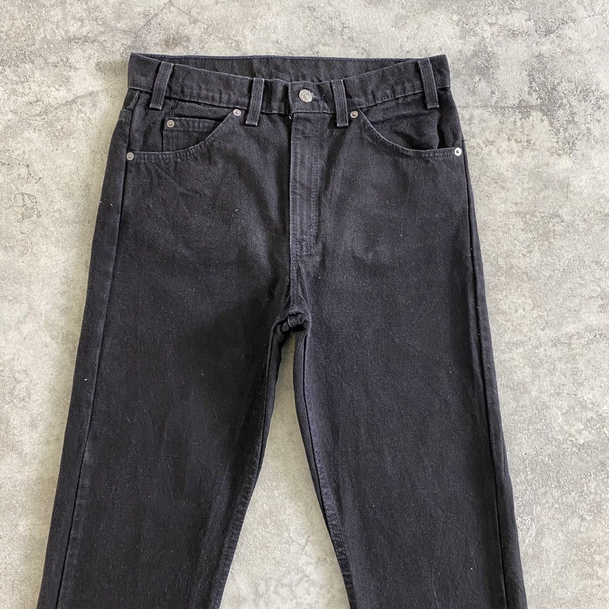 Levi's VTG 1995 Levis 505 Orange Tab Straight Leg Black Denim Size US 31 - 5 Thumbnail