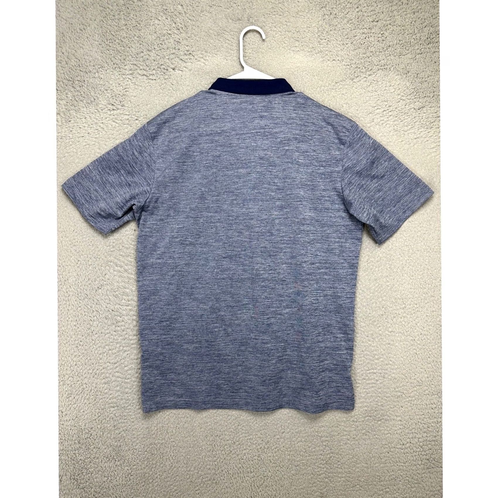 Adidas Adidas Polo Shirt Mens Medium Heather Blue Polo Short Sleeve Golf Performance Moisture Wicking Athletic Casual Shirt Mens Size US M / EU 48-50 / 2 - 3 Thumbnail