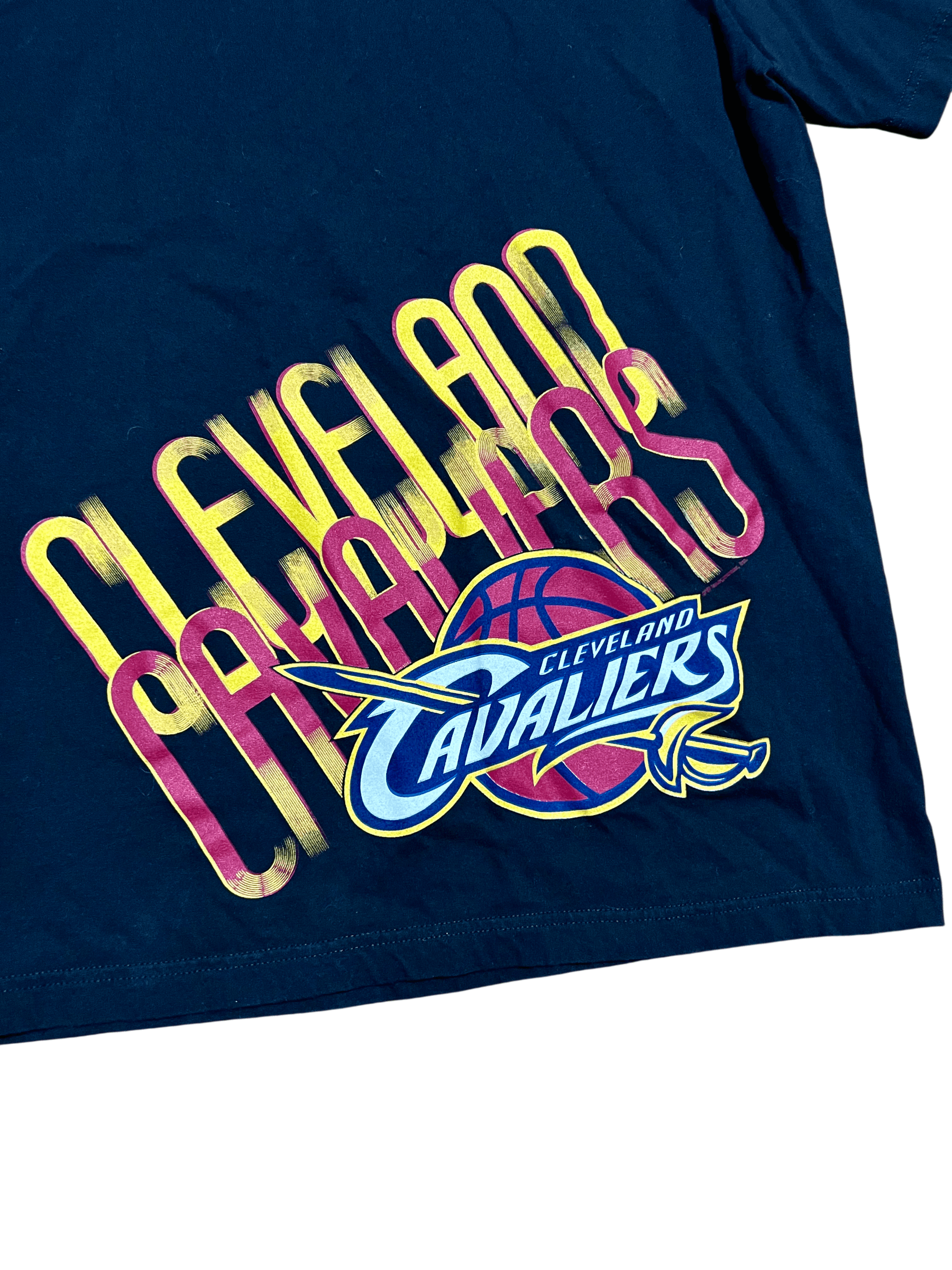 NBA Cleveland Cavaliers NBA Black Bottom Print Graphic T-Shirt Size US XL / EU 56 / 4 - 2 Thumbnail