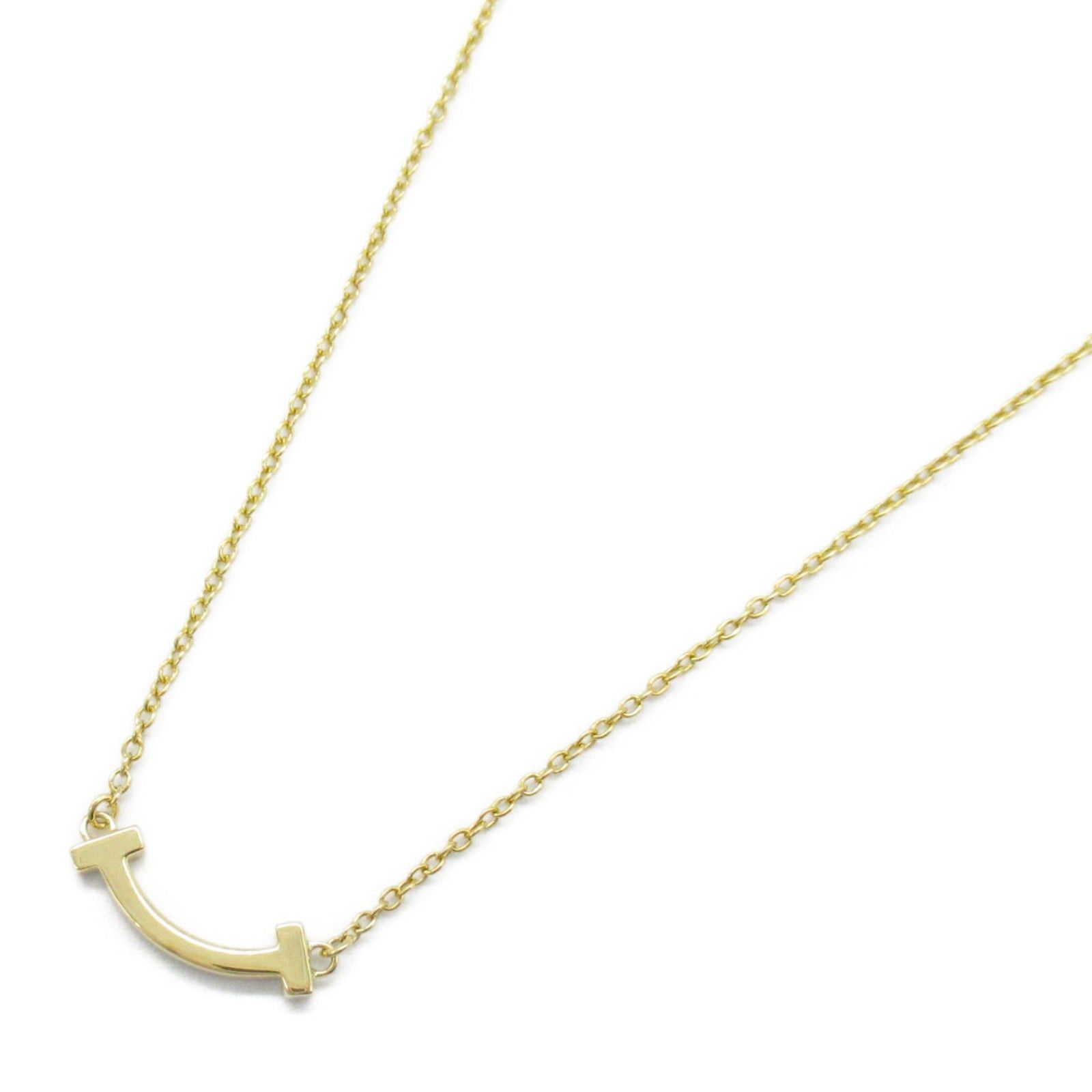 Tiffany & Co. Tiffany Co T-Smile Mini Necklace K18 (Yellow Gold) Gold Size ONE SIZE - 1 Thumbnail