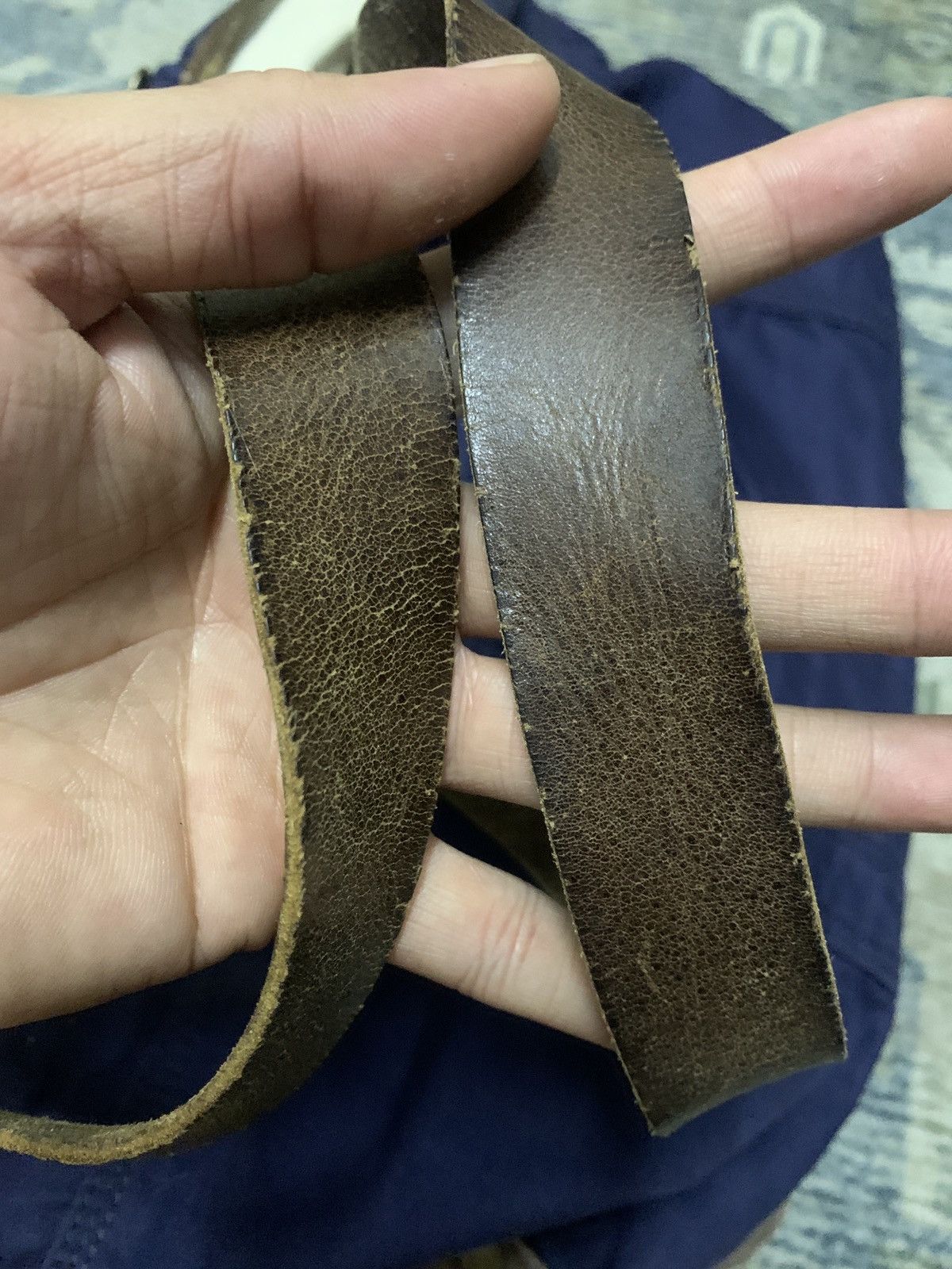 Japanese Brand TIE IN Cotton Bag Leather Trimming Size ONE SIZE - 10 Thumbnail