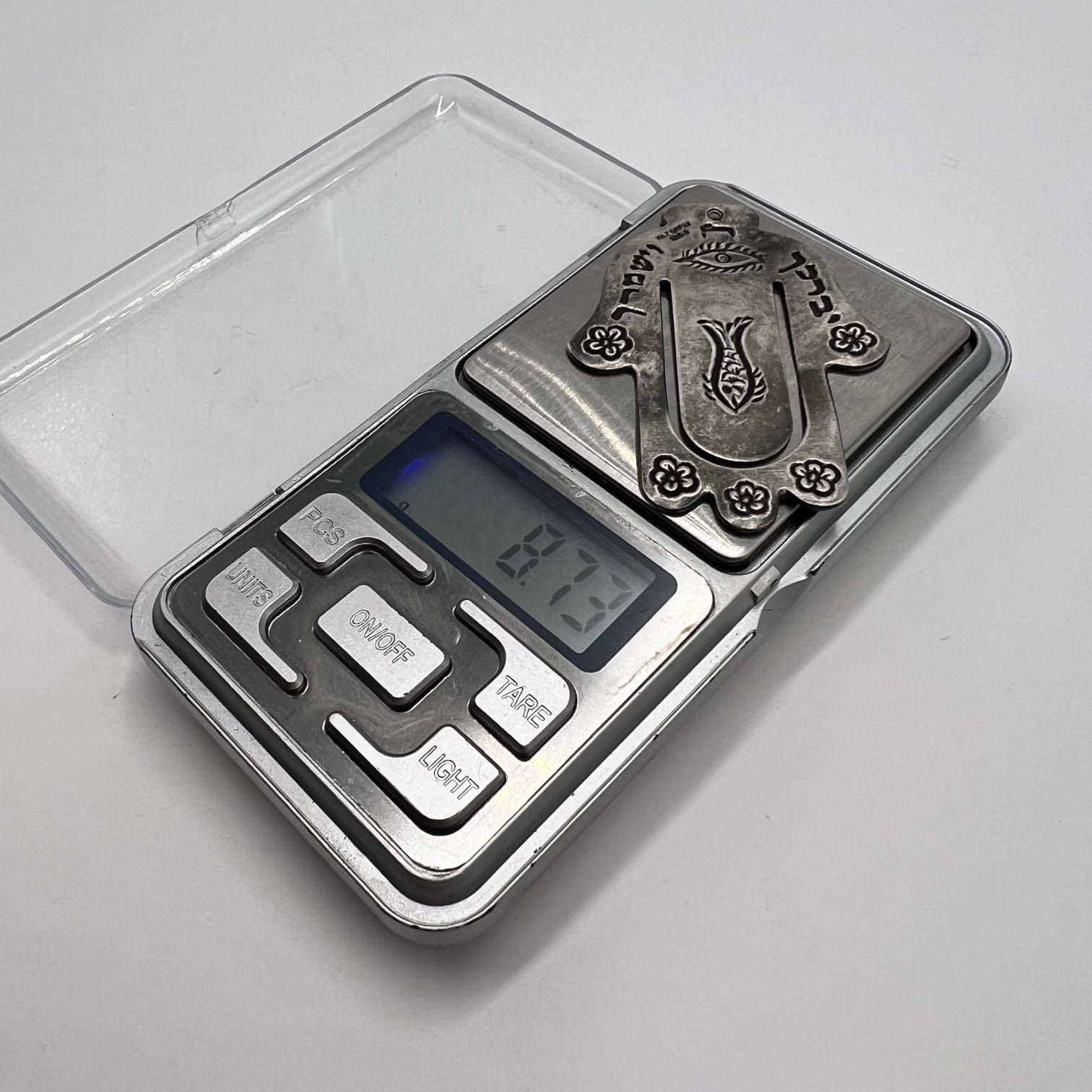 Vintage Vintage 925 Sterling Silver Judaica Hamsa Wall Plaque Size ONE SIZE - 2 Thumbnail