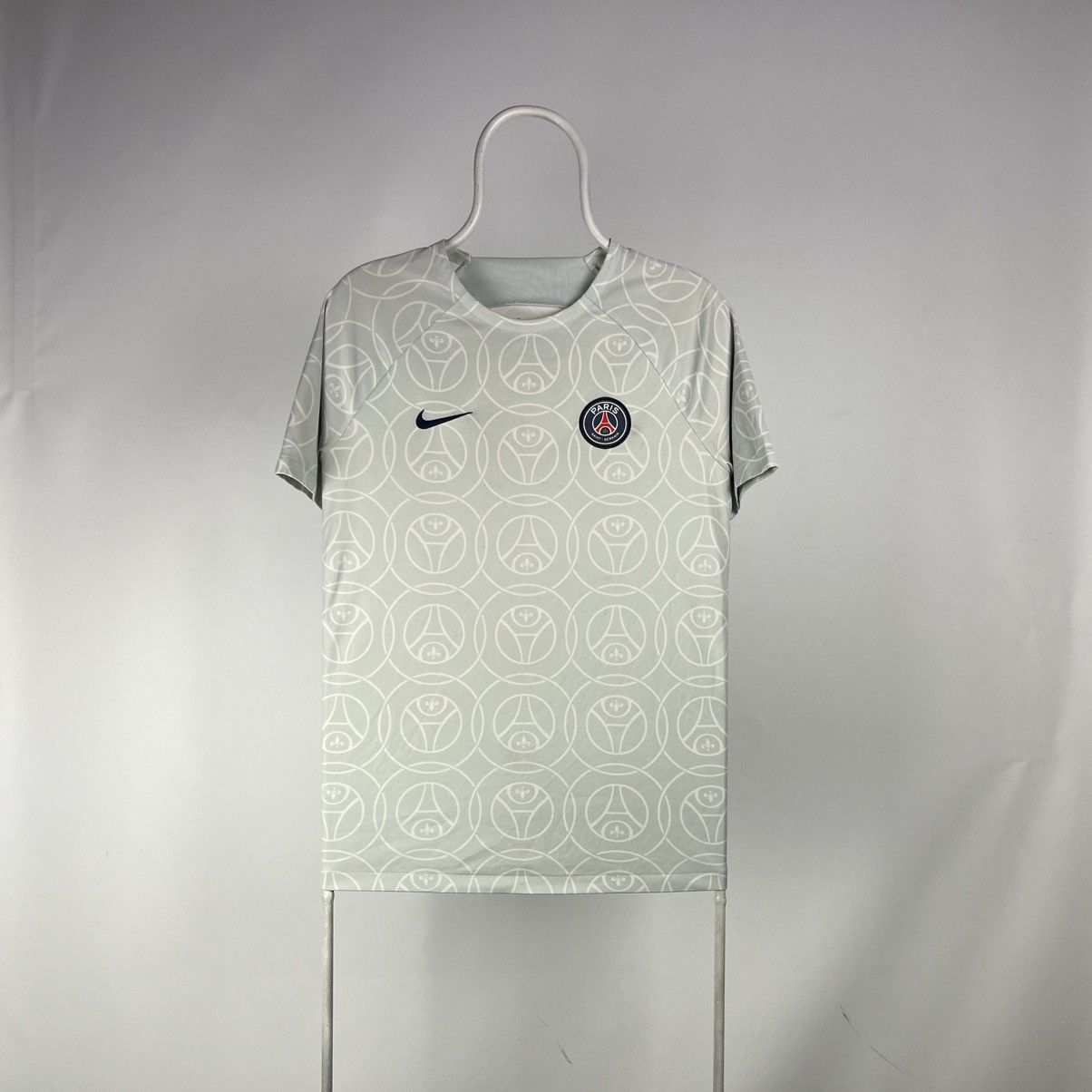 Nike Nike PSG Men's Large Pre-Match Football Soccer Jersey Grey Size US M / EU 48-50 / 2 - 1 Thumbnail