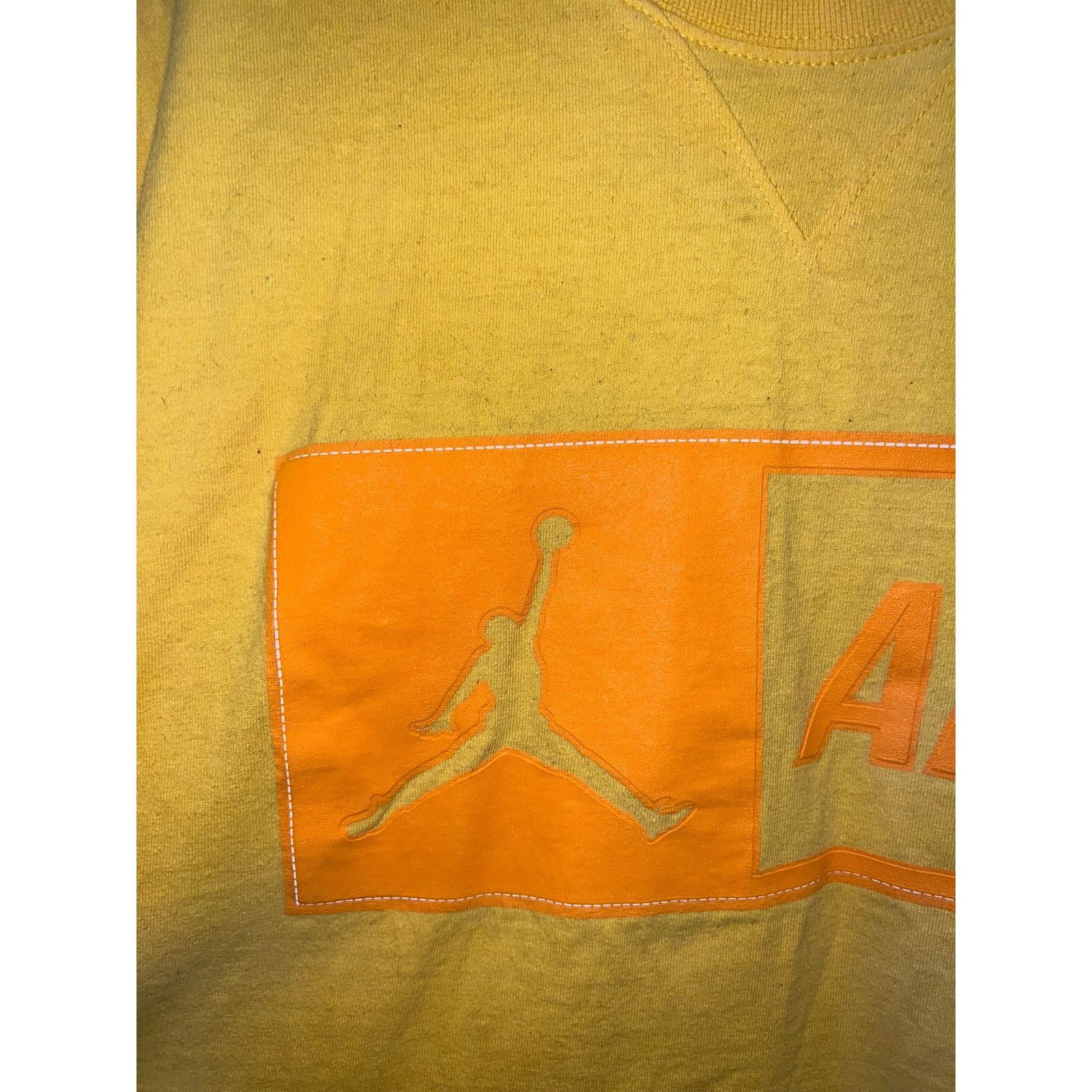 Jordan Brand Nike Air Jordan Shirt AF1 Air Fusion 1 Promo Yellow Tee L Size US L / EU 52-54 / 3 - 3 Thumbnail