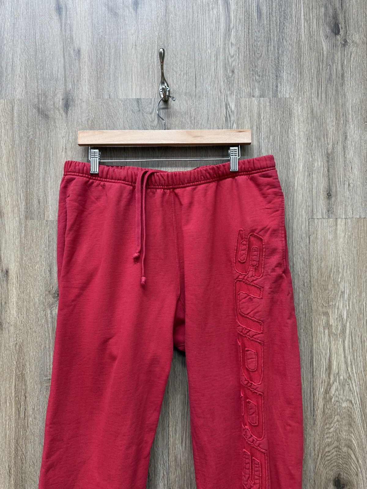 Supreme Supreme Red Sweatpants Size US 34 / EU 50 - 2 Thumbnail