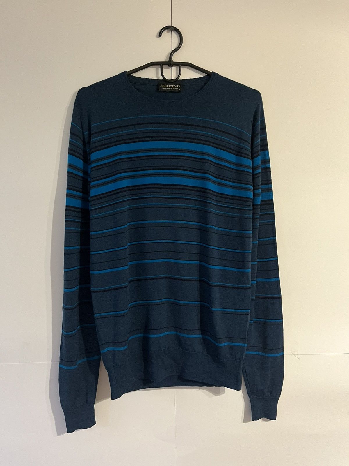 John Smedley John Smedley Classic Luxury Striped Pure New Wool Sweater Size US M / EU 48-50 / 2 - 1 Thumbnail