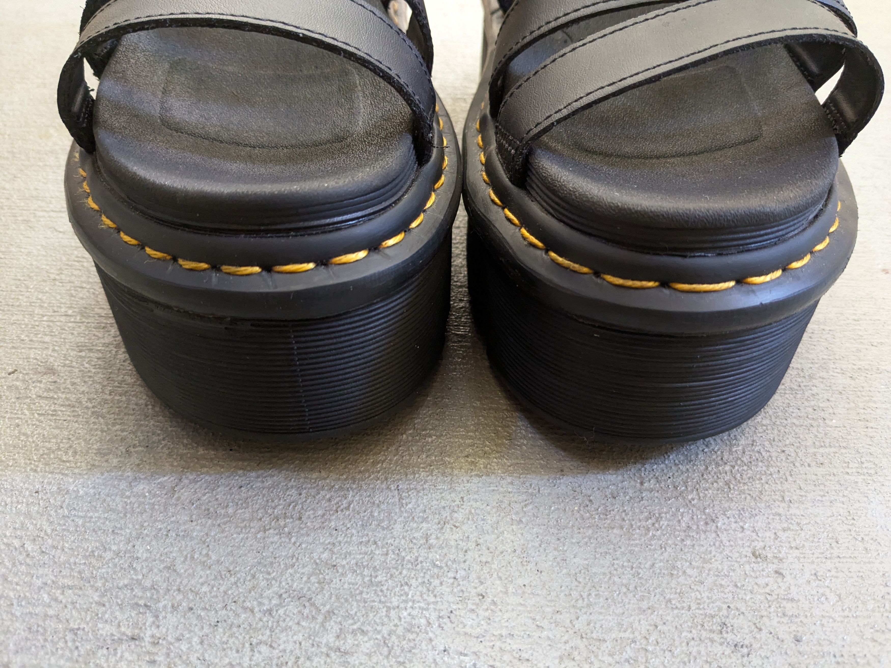 Dr. Martens Dr. Martens Blaire Quad Sandals Black Men 8 Leather Strap Size US 8 / EU 41 - 4 Thumbnail