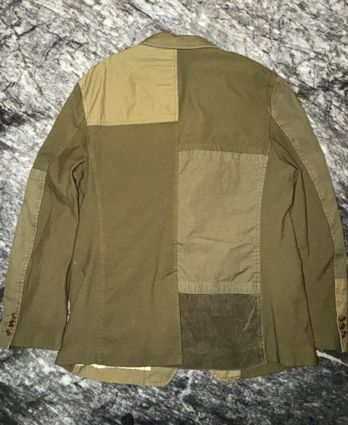 Comme des Garcons Homme Army green patchwork jacket Size US M / EU 48-50 / 2 - 2 Thumbnail