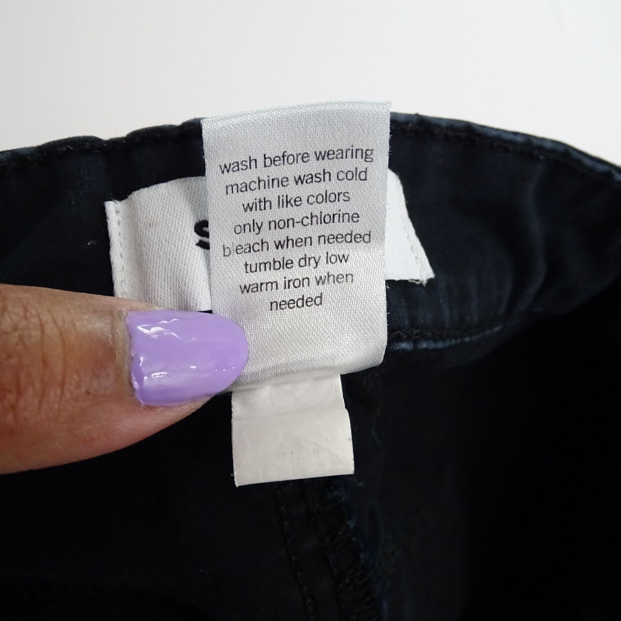 Sonoma Sonoma Skinny Jeans Women Size 12 Black Comfortable Stretch Size 34" / US 12 / IT 48 - 6 Thumbnail