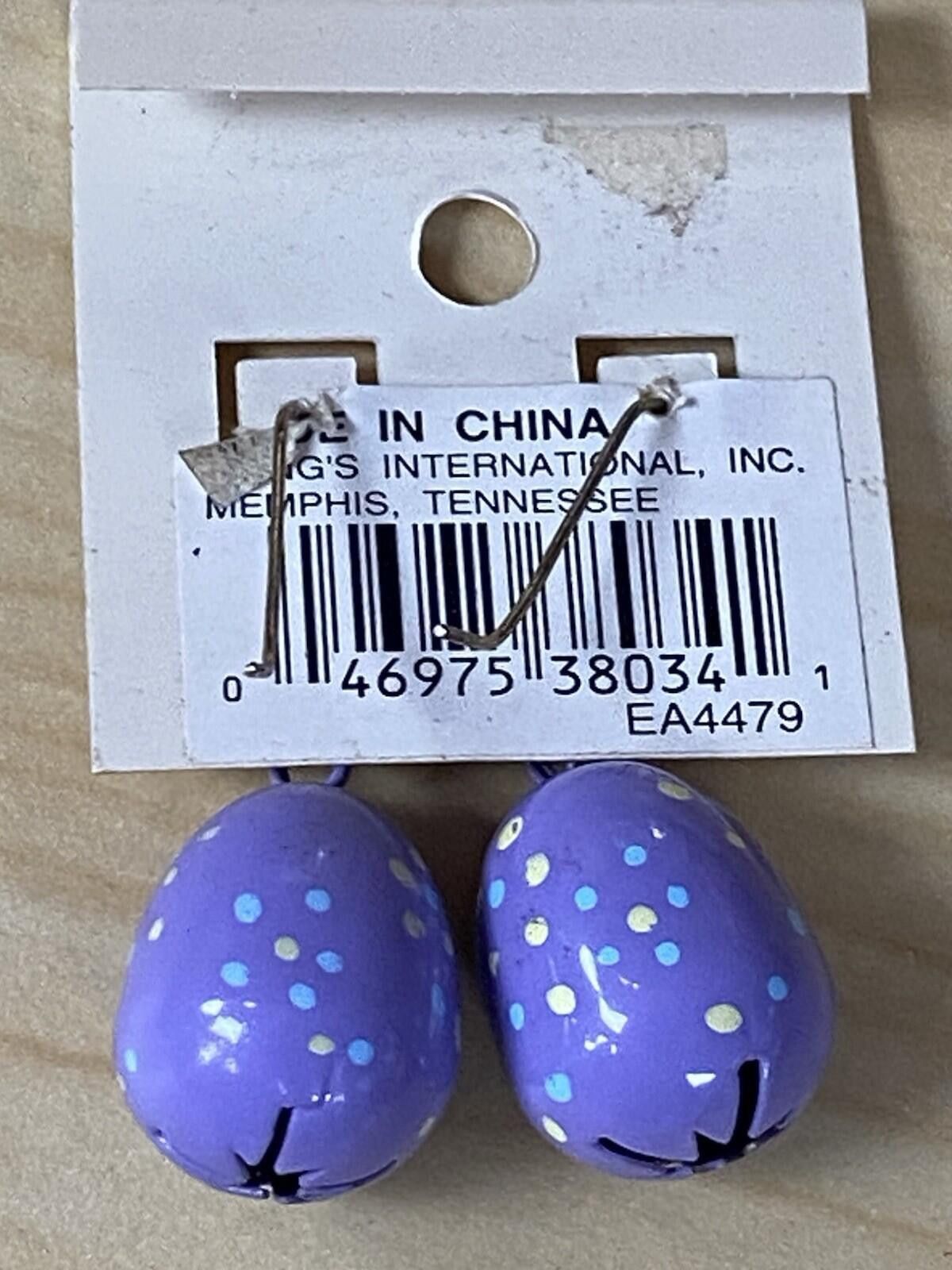 The Unbranded Brand Vtg Purple Pink Tulip Egg Bell Drop Dangle Pierced Earrings Size ONE SIZE - 6 Thumbnail
