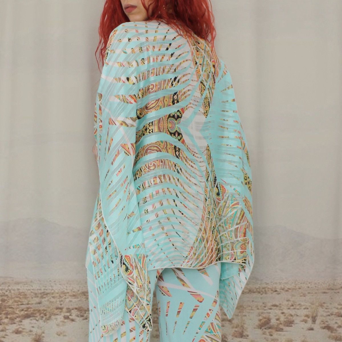 Other 🐠PAISLEY TEAL TOP🐠 Size ONE SIZE - 3 Thumbnail