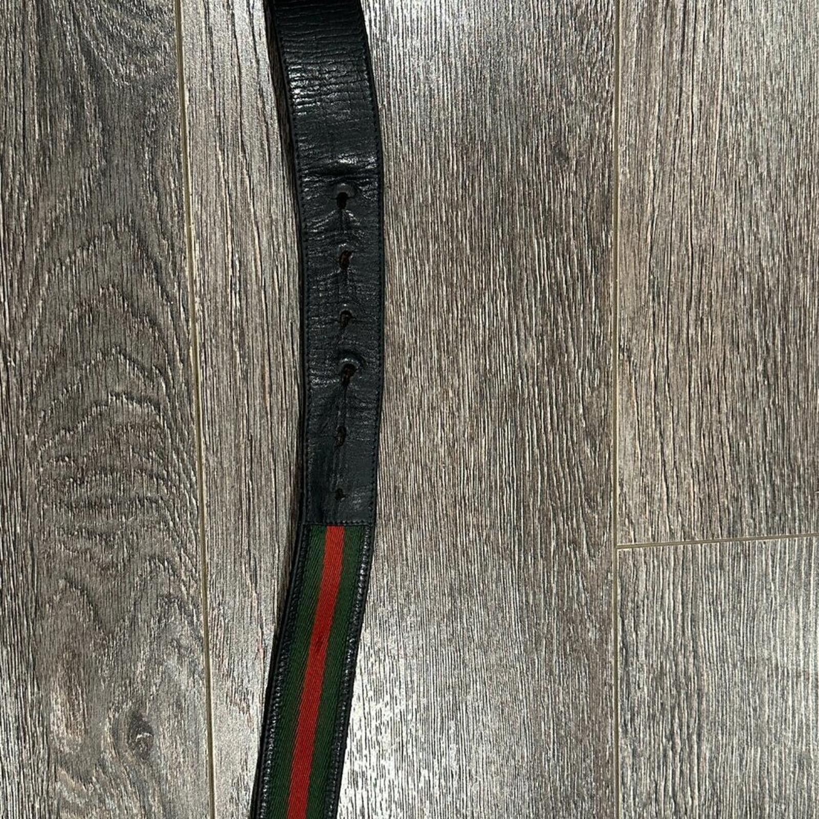 Gucci Gucci Leather and Fabric Belt – No Buckle – 5/10 Condition Size ONE SIZE - 5 Thumbnail