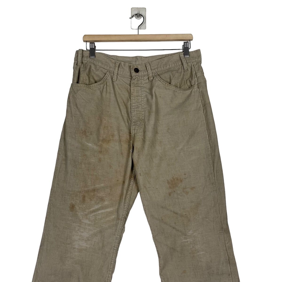 Levi's 70’s Rusty Trashed LEVIS White Label Corduroy Pant #1149-C53 Size US 32 / EU 48 - 3 Thumbnail