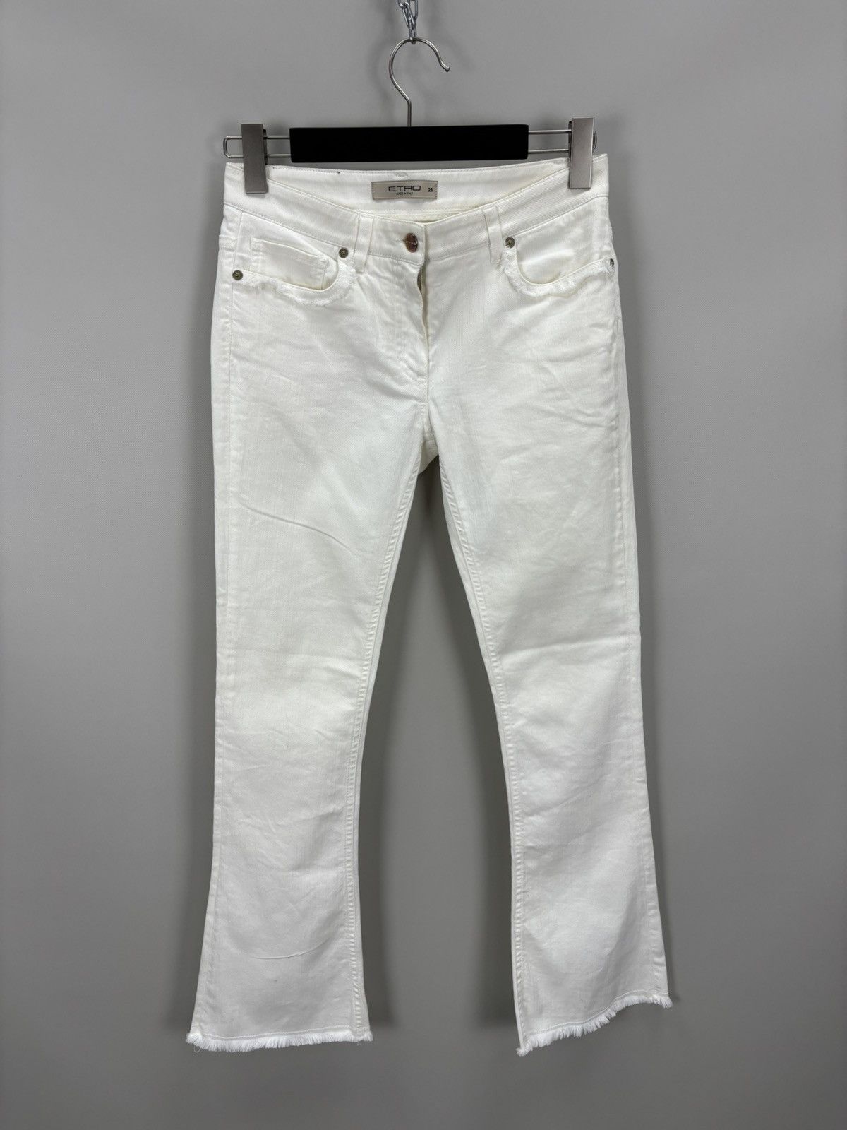 Etro Womens jeans ETRO Milano Size 28 Color White Size 27" / US 4 / IT 40 - 2 Thumbnail